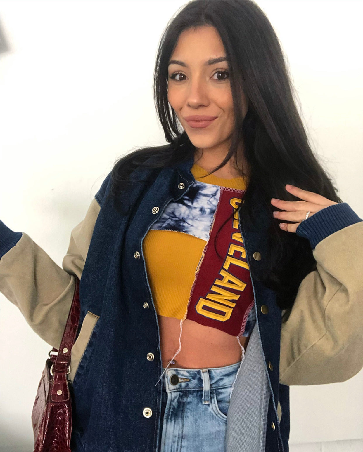 CAVS NAVY, MAROON, & GOLD PATCHWORK TANK