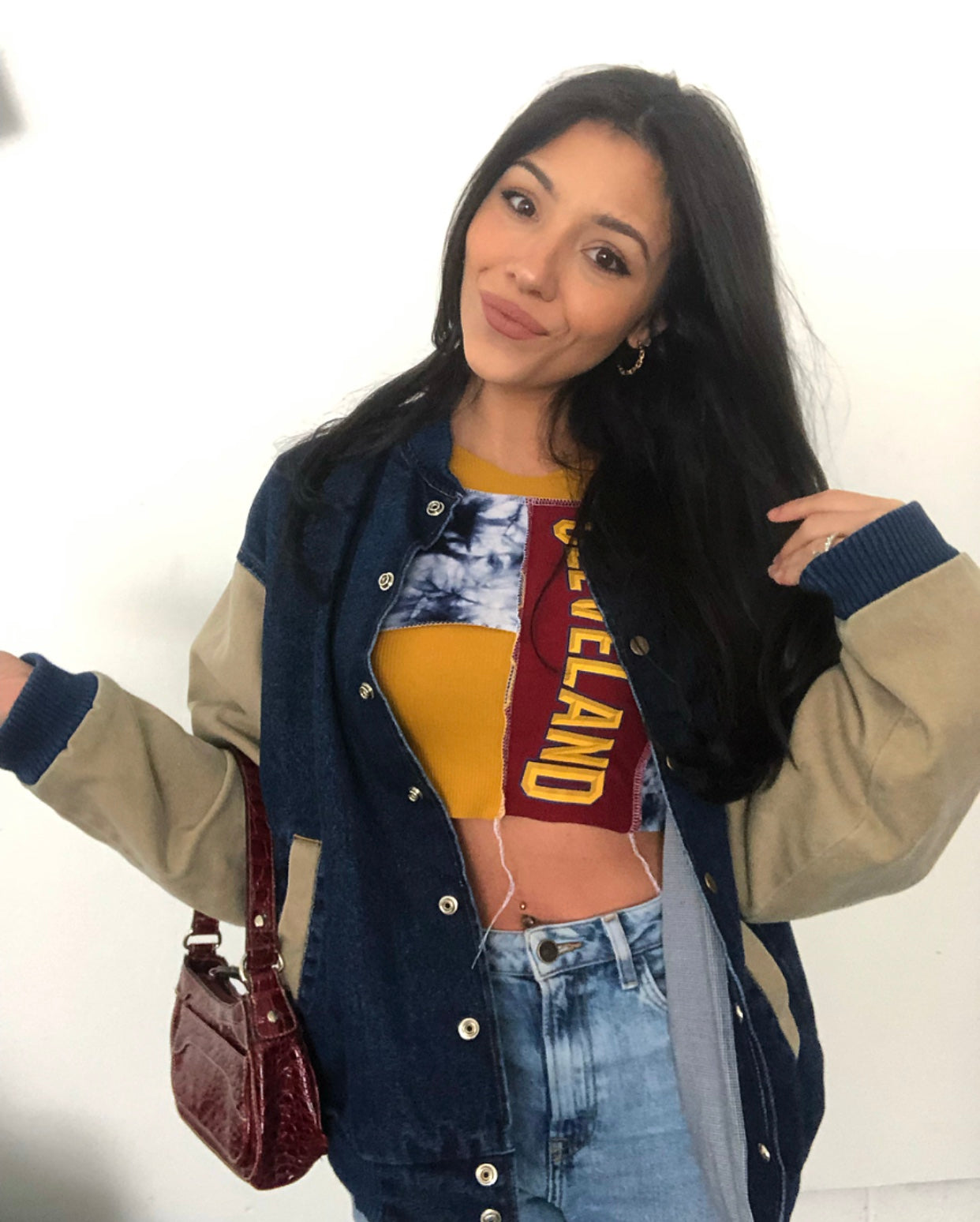 CAVS NAVY, MAROON, & GOLD PATCHWORK TANK