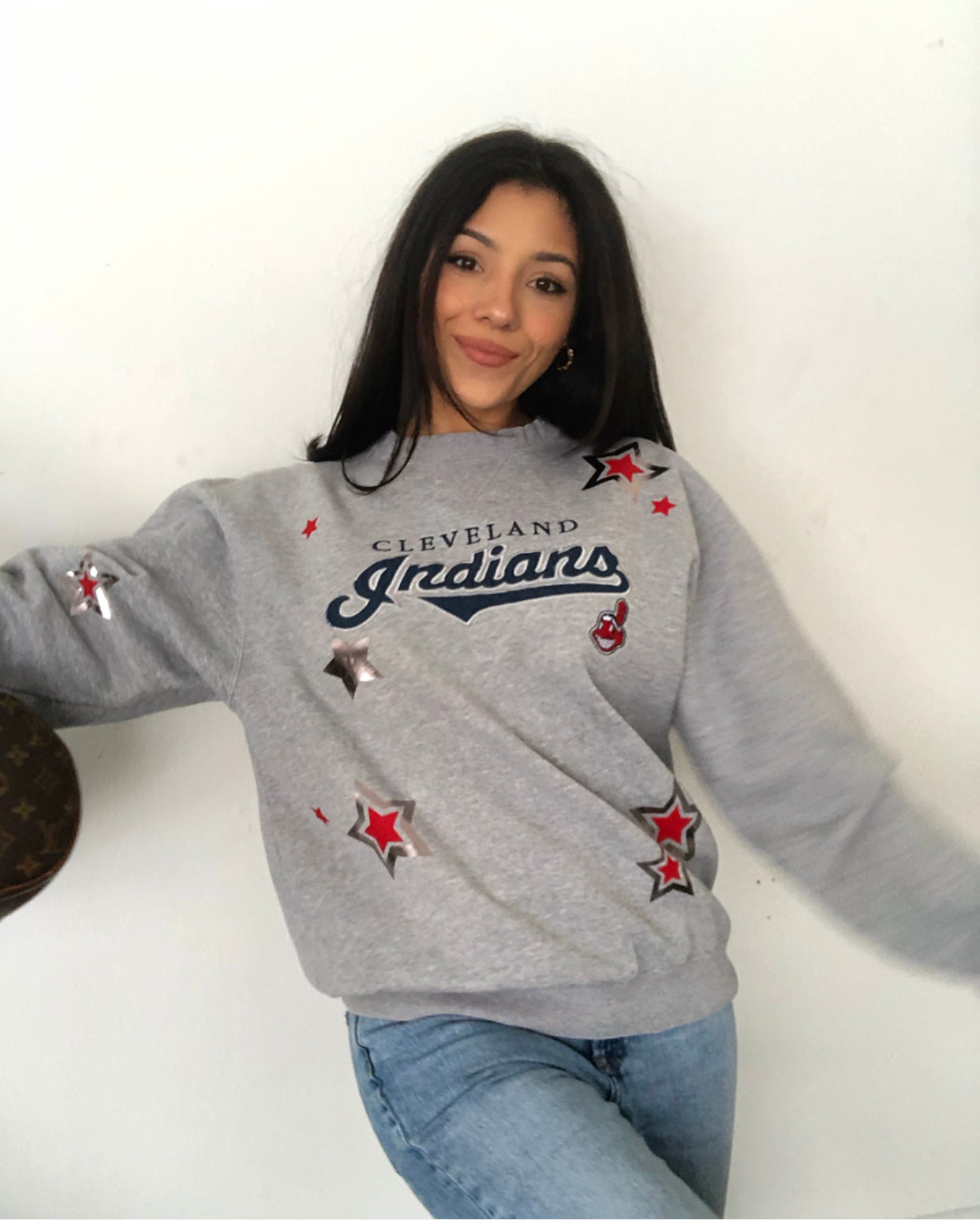 INDIANS STARRY VINTAGE CREWNECK