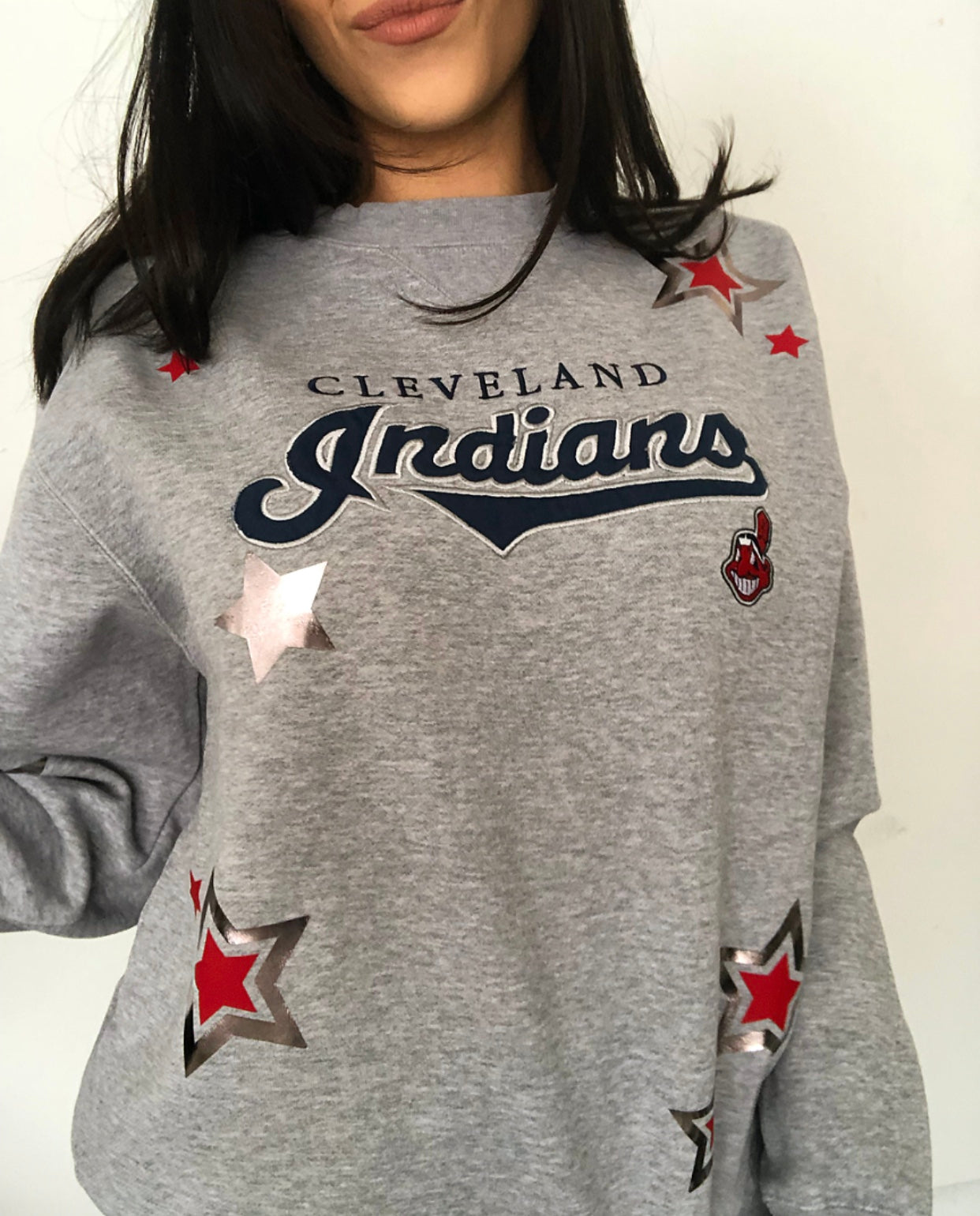 INDIANS STARRY VINTAGE CREWNECK