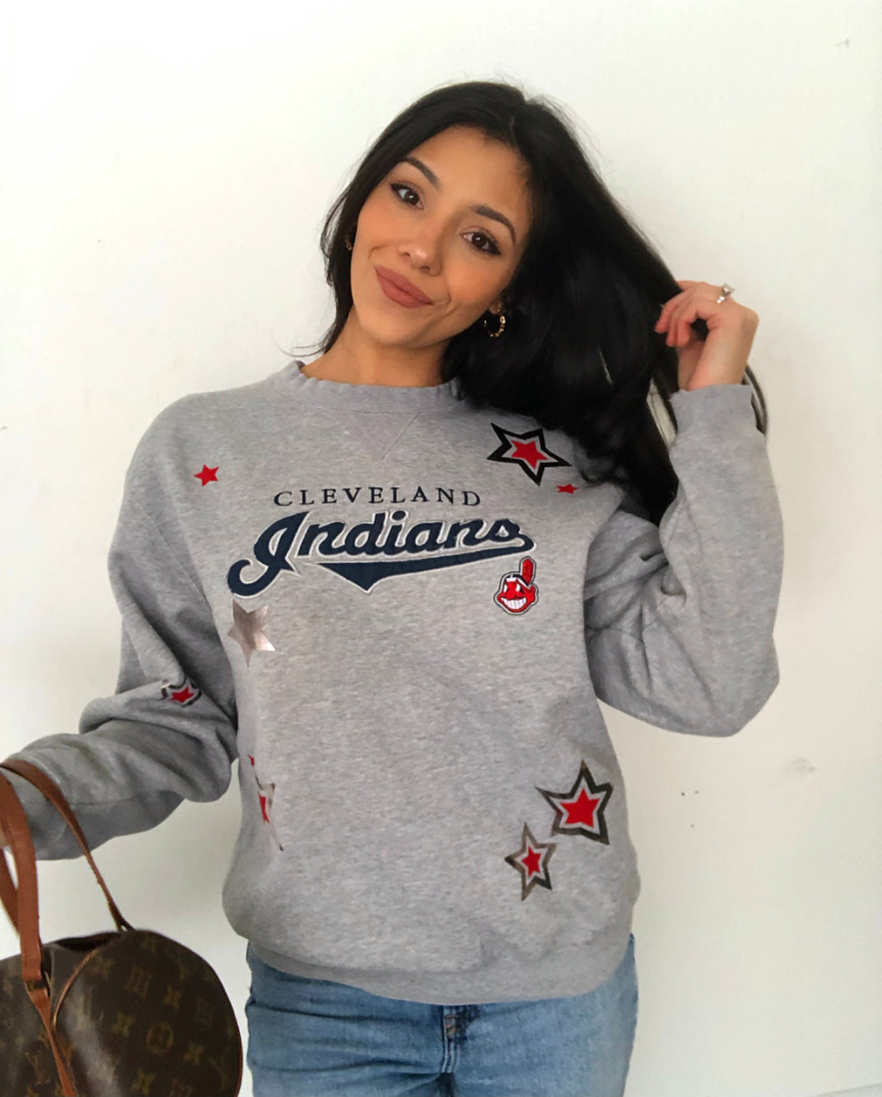 INDIANS STARRY VINTAGE CREWNECK