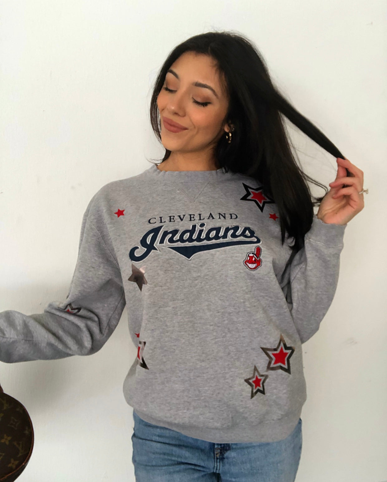 INDIANS STARRY VINTAGE CREWNECK