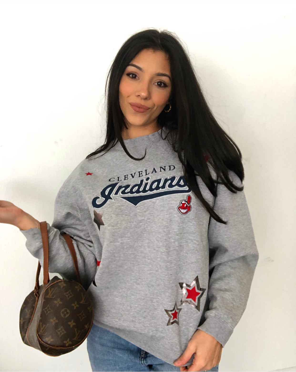 INDIANS STARRY VINTAGE CREWNECK