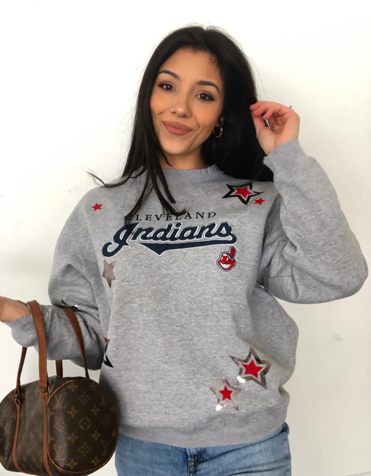 INDIANS STARRY VINTAGE CREWNECK