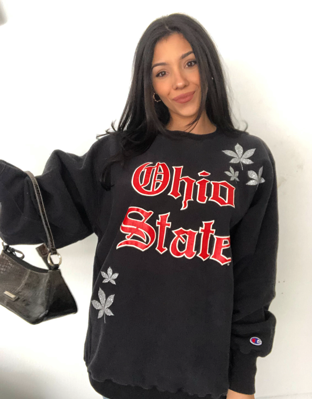 BUCKEYE LEAF OSU CREWNECK