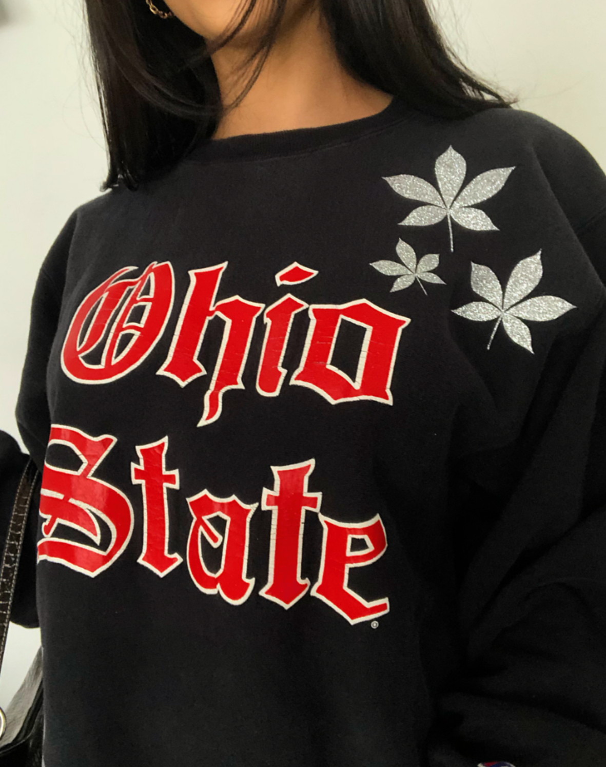 BUCKEYE LEAF OSU CREWNECK