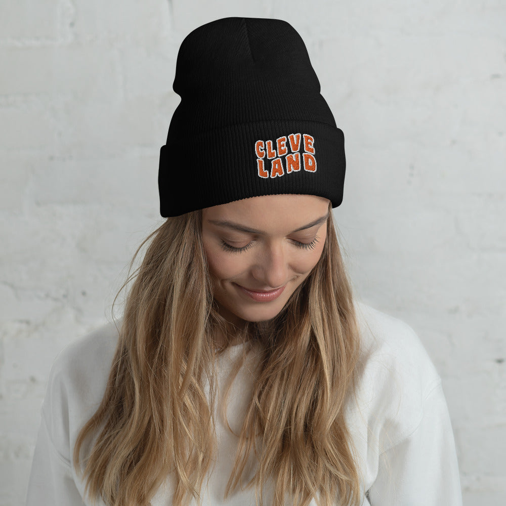 CLEVELAND STACKED CUFFED BEANIE