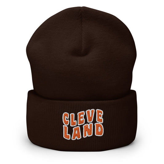 CLEVELAND STACKED CUFFED BEANIE