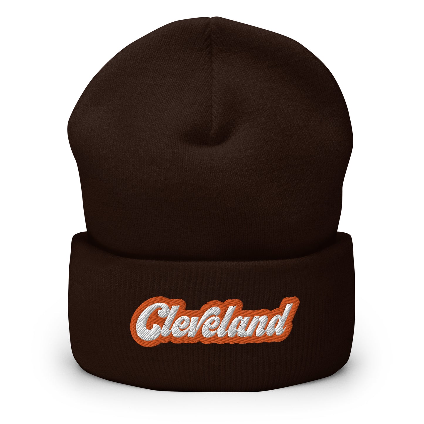 CURSIVE CLEVELAND CUFFED BEANIE