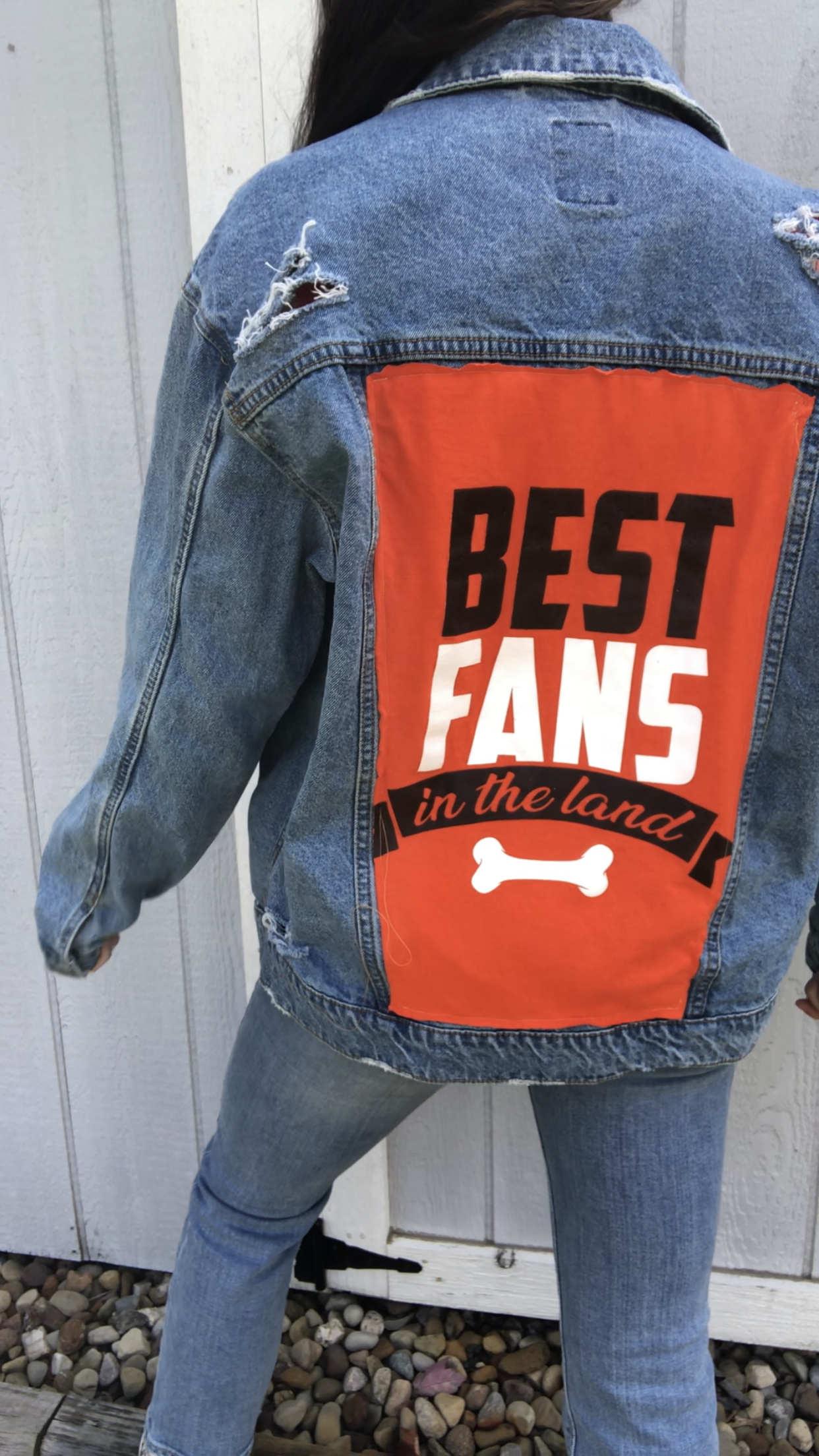 BEST FANS IN THE LAND DENIM JACKET