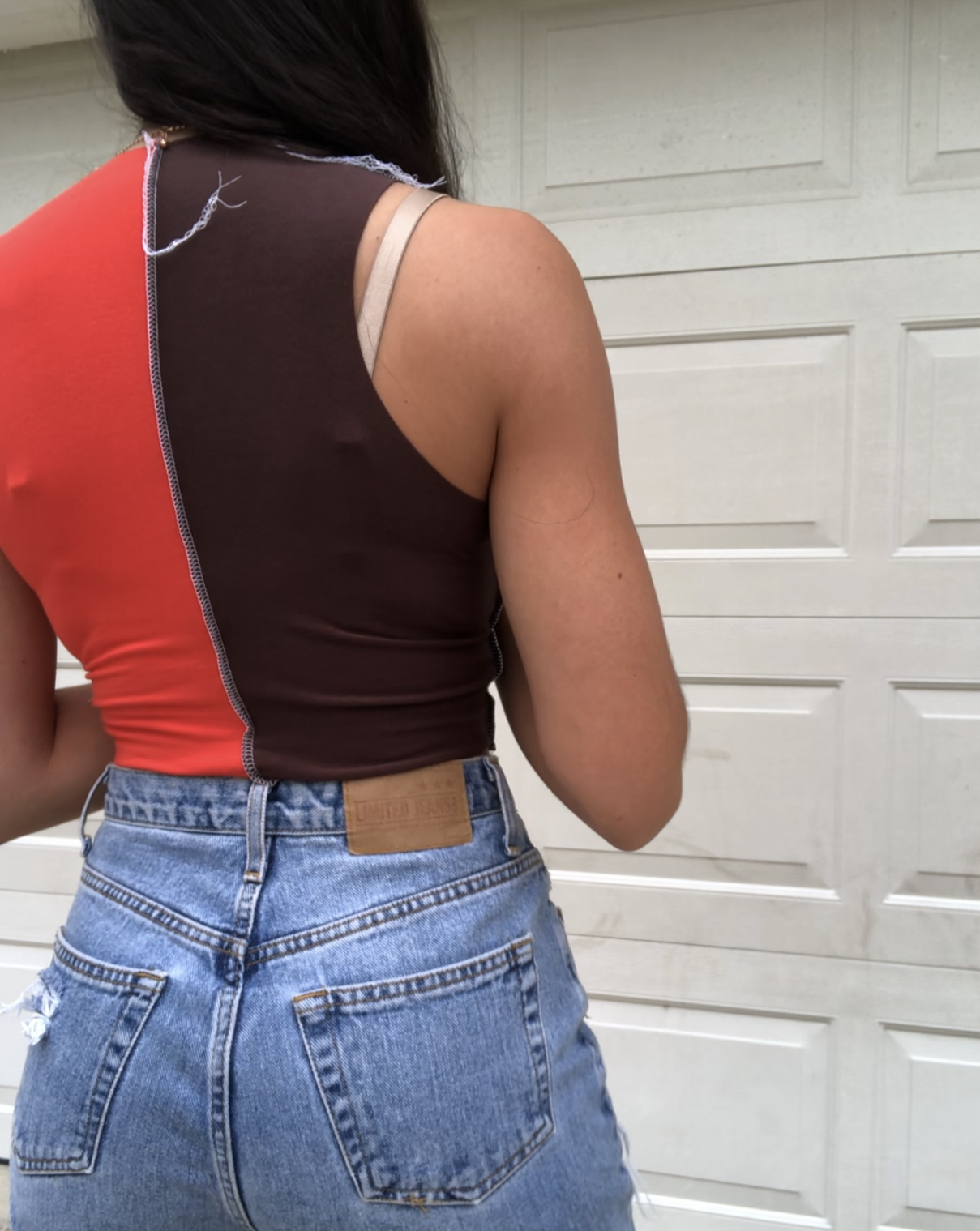 HIGH NECK CLEVELAND BROWNS PATCHWORK TANK