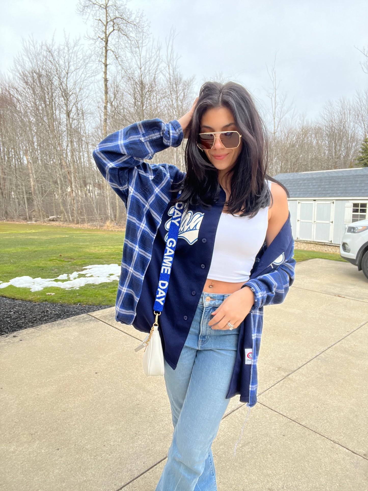 NY BASEBALL JERSEY X FLANNEL