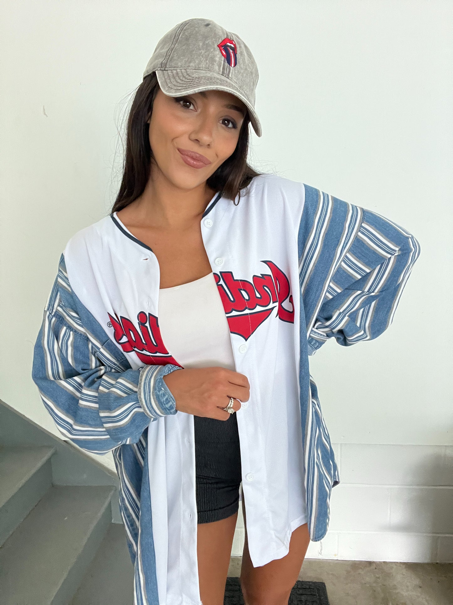 LINDOR JERSEY STRIPED DENIM SLEEVES