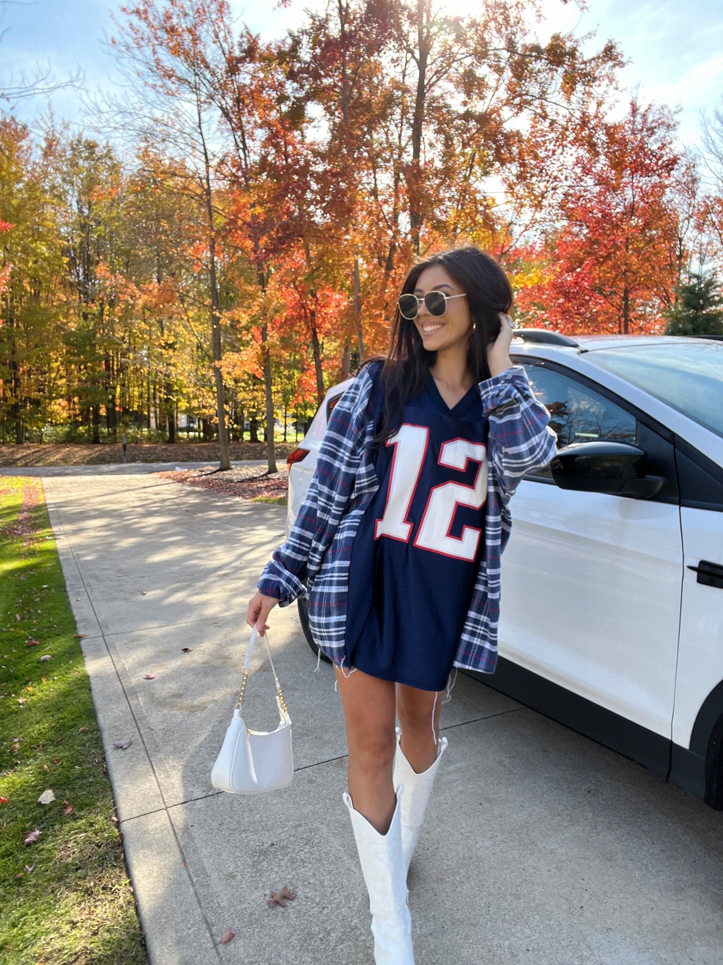 #12 BRADY PATRIOTS JERSEY X FLANNEL