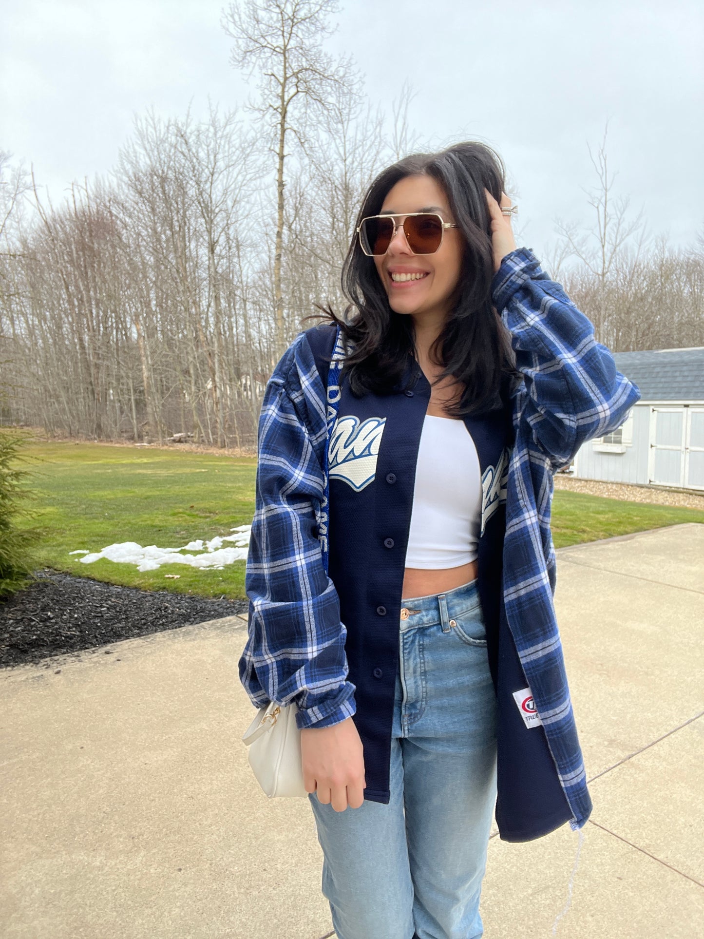 NY BASEBALL JERSEY X FLANNEL