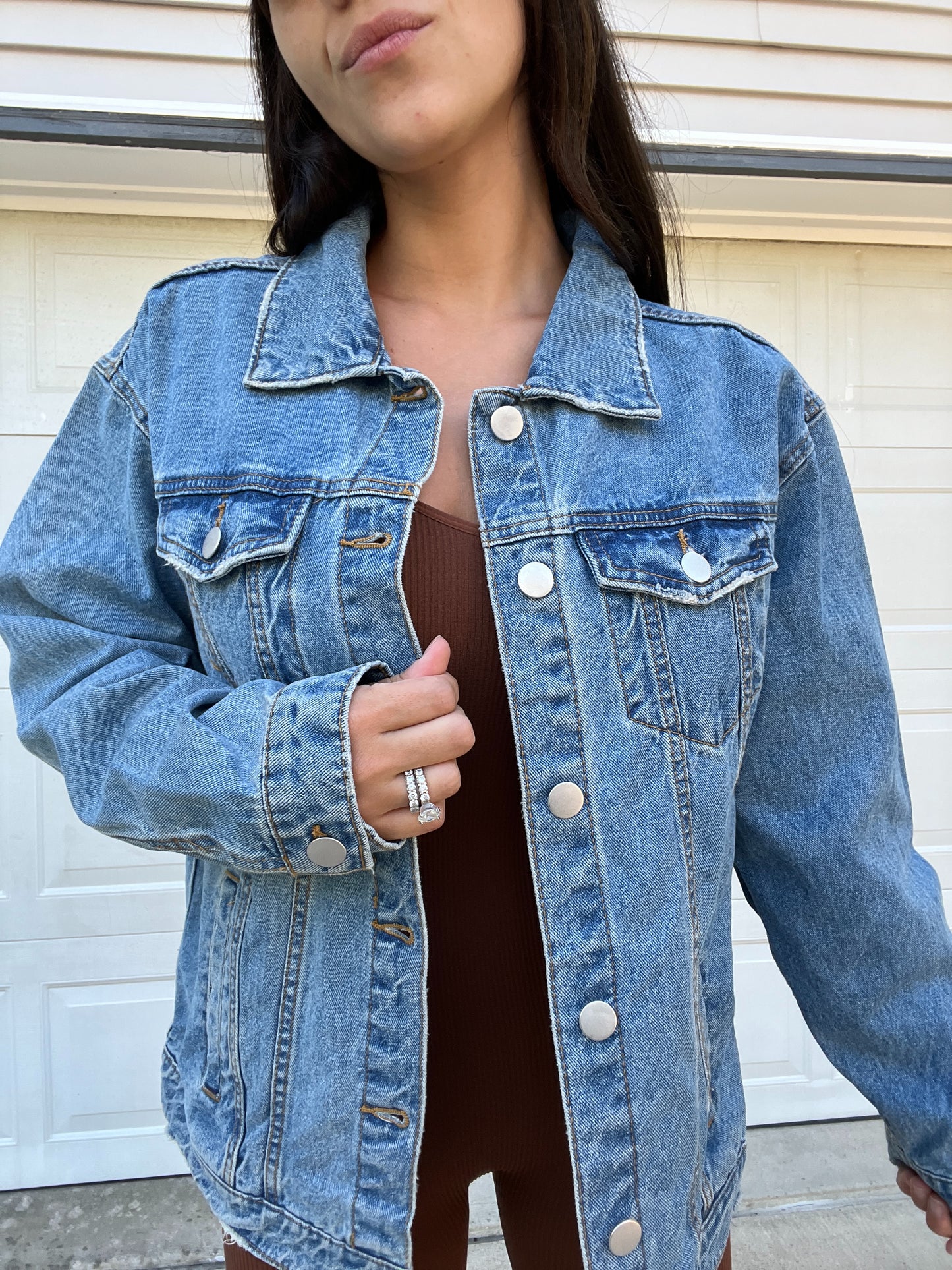 FOOTBALL TONGUE OVERSIZED JACKET