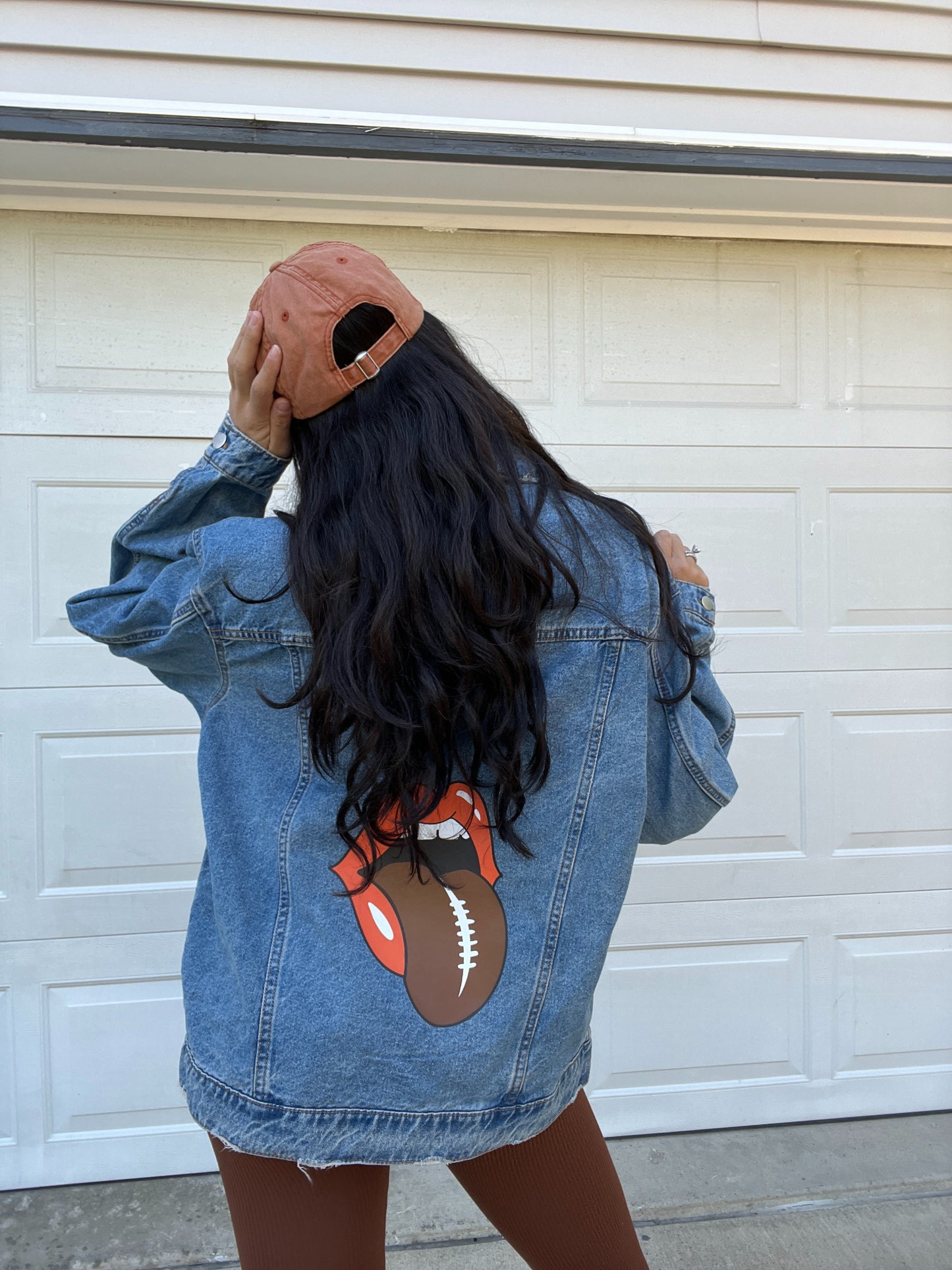 FOOTBALL TONGUE OVERSIZED JACKET