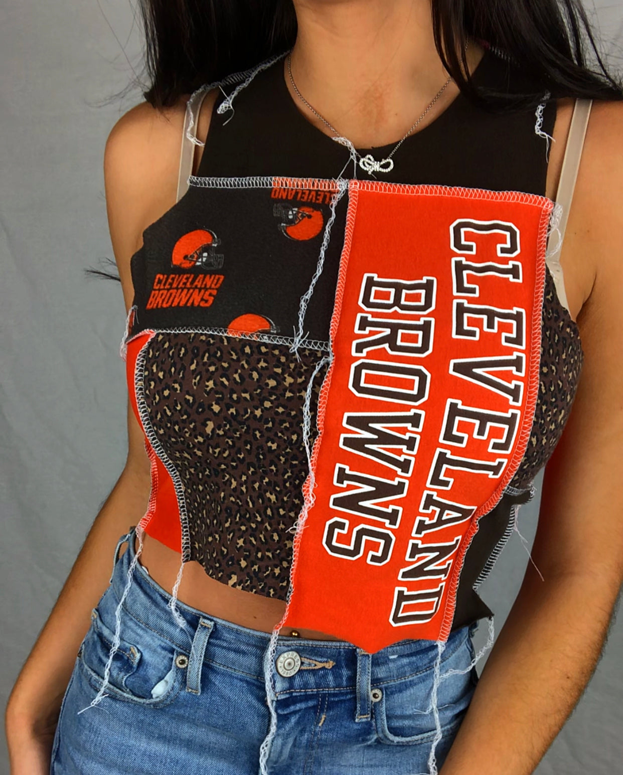 BROWNS CHEETAH PATCHWORK TANK