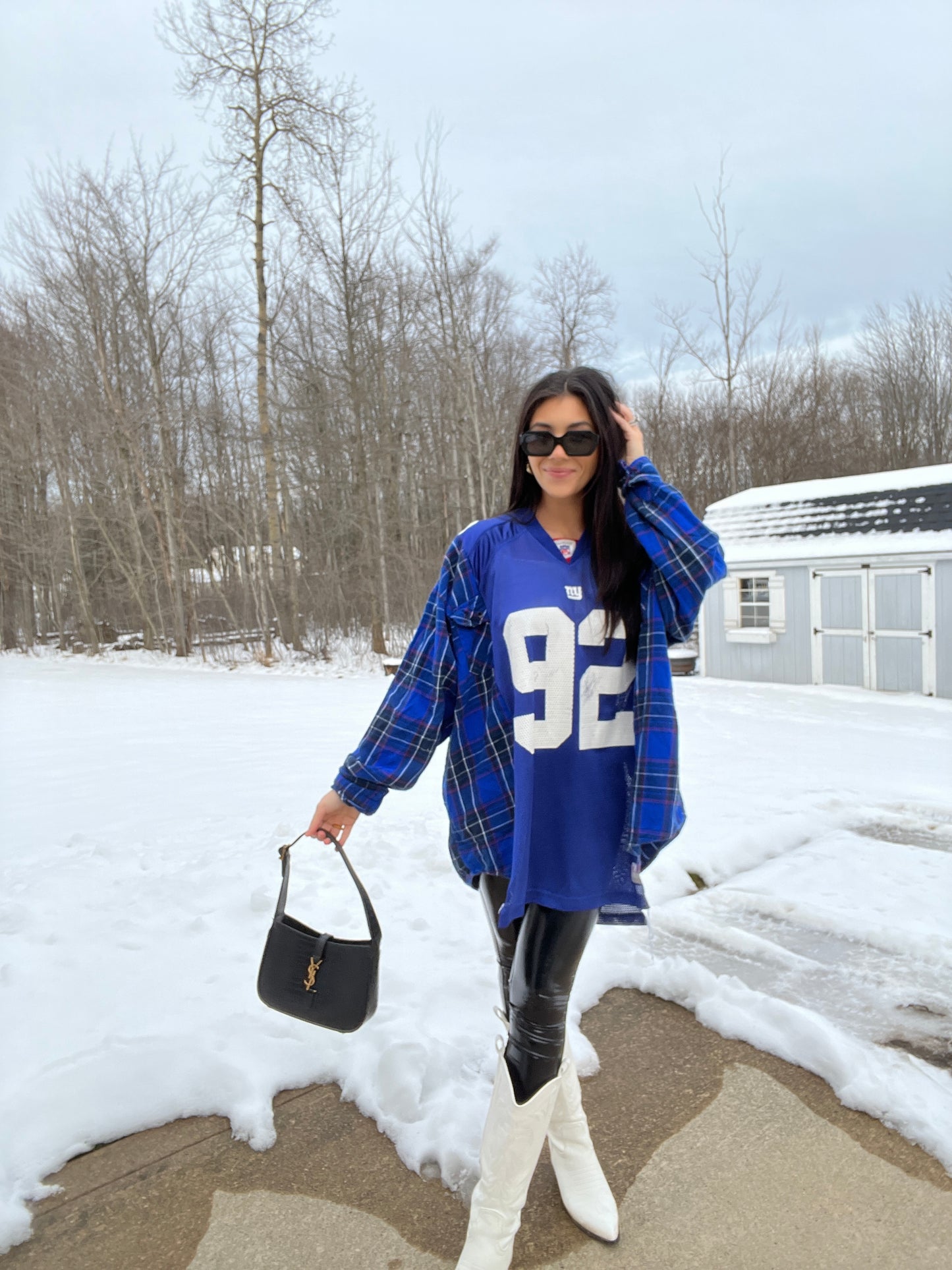 #92 STRAHAN GIANTS JERSEY X FLANNEL