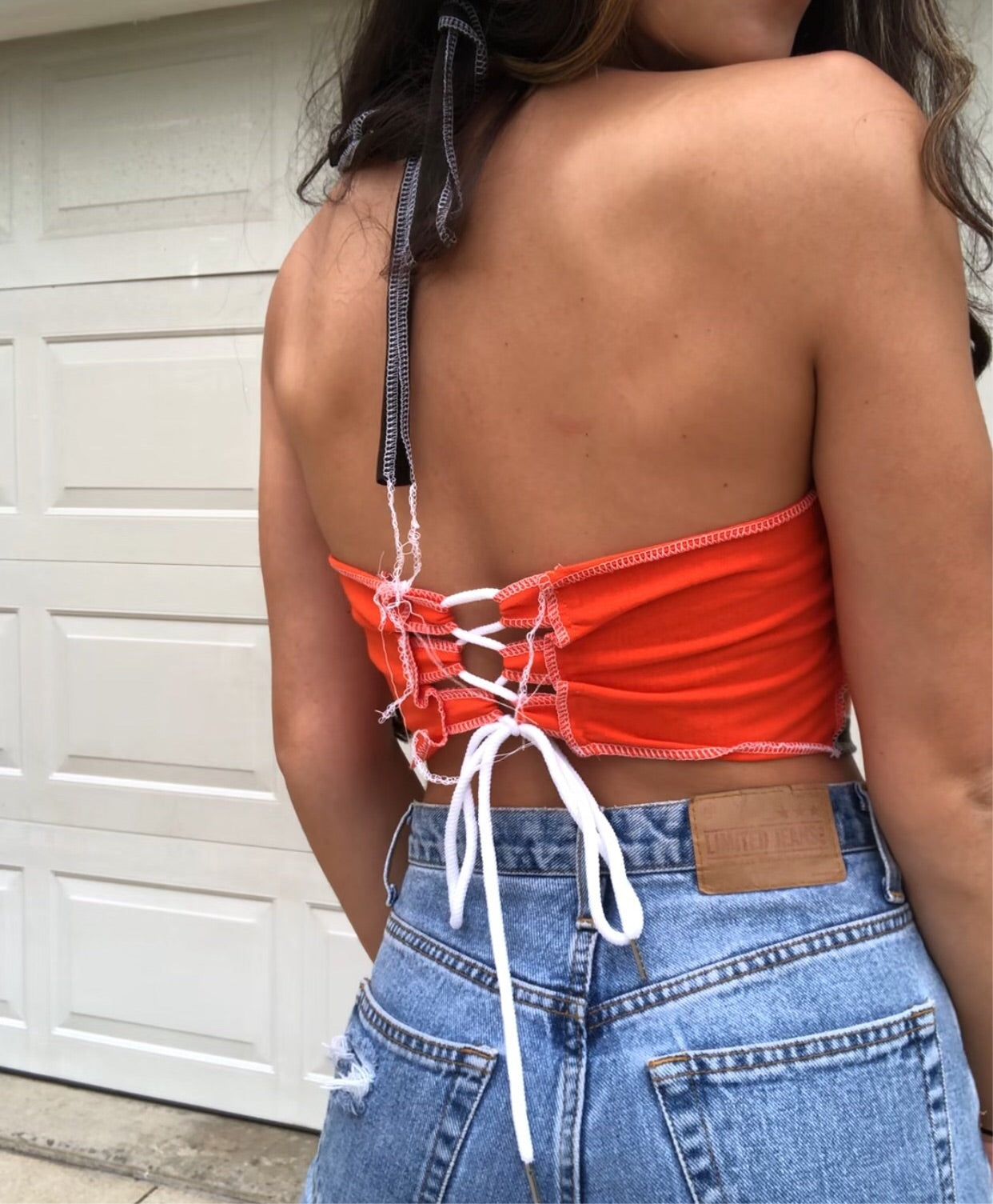 CLEVELAND BROWNS STRIPED HALTER TANK