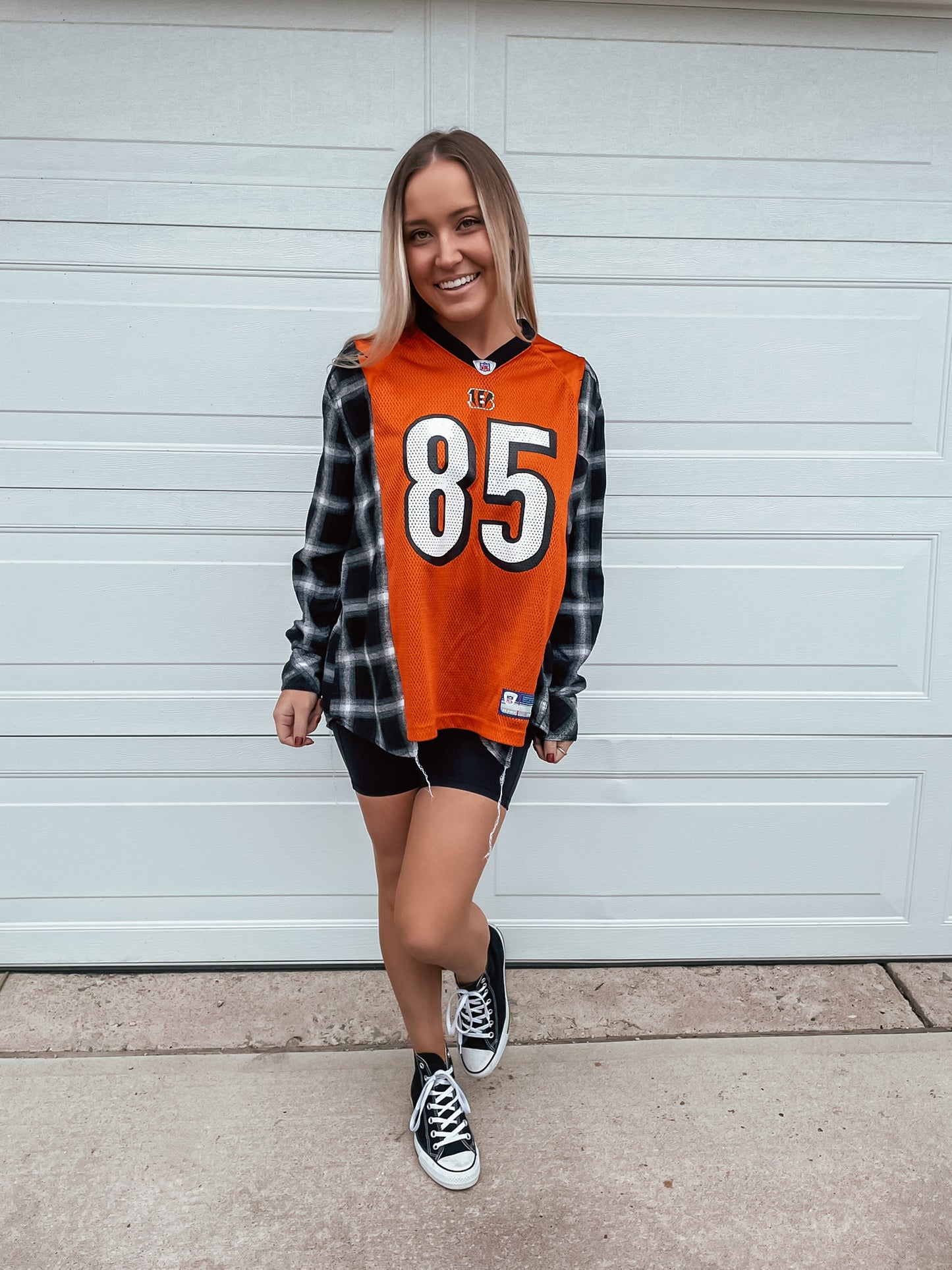 #85 JOHNSON BENGALS JERSEY X FLANNEL