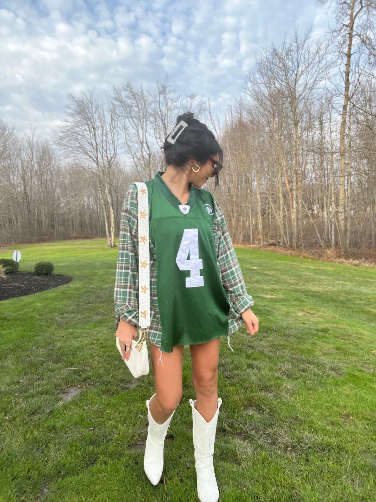 #4 FAVRE JETS JERSEY X FLANNEL