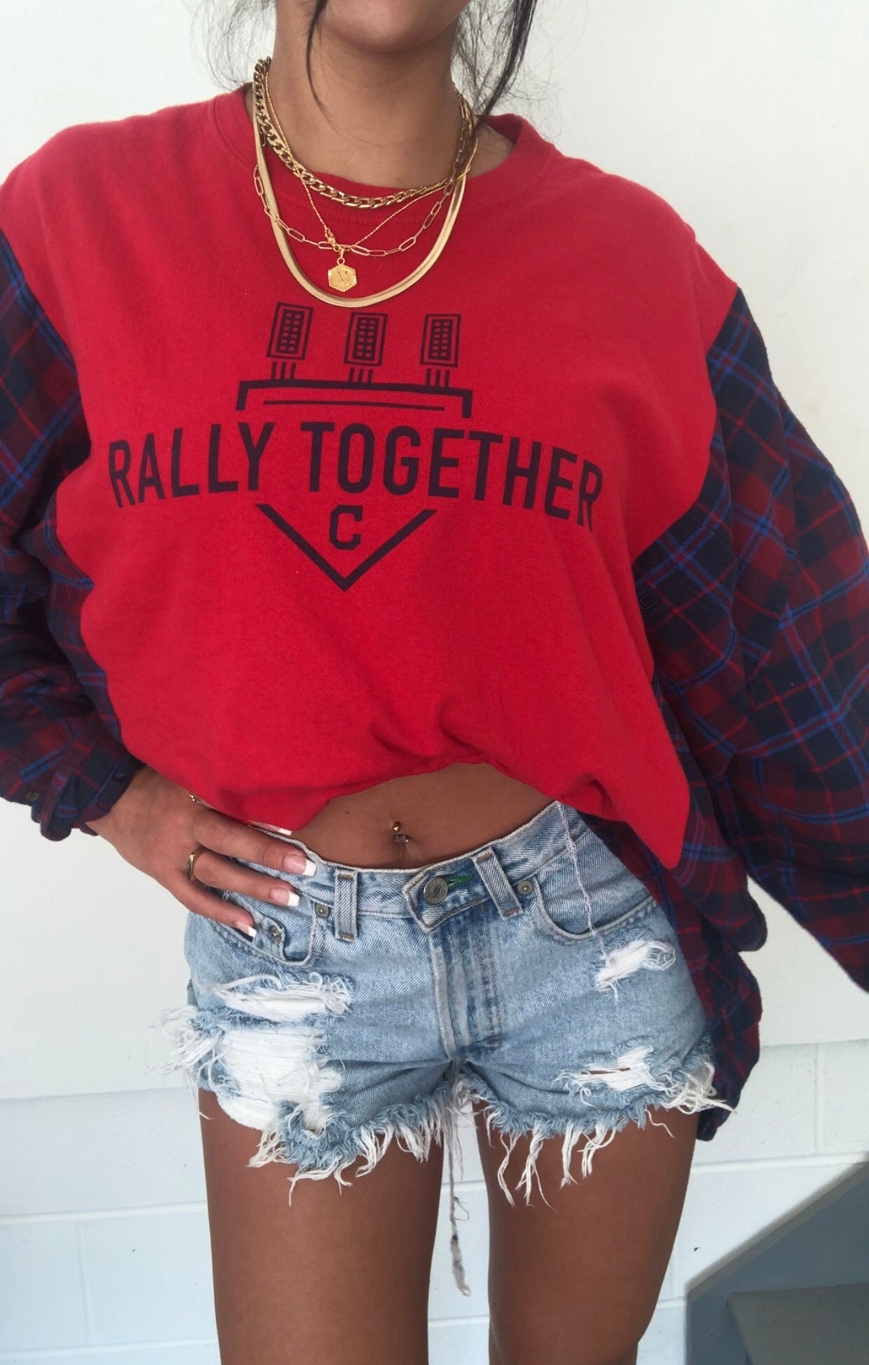 RALLY TOGETHER FLANNEL TEE