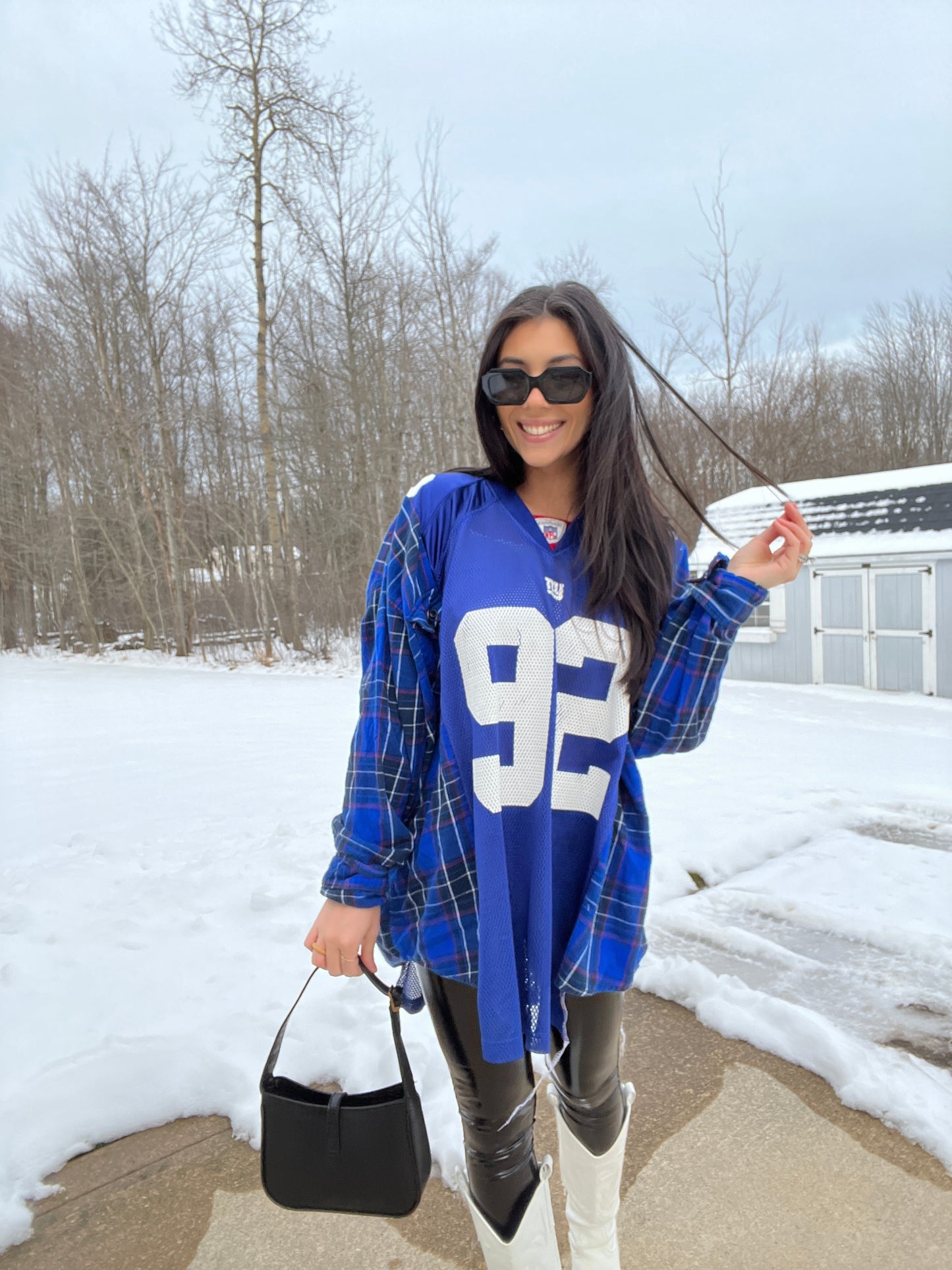 #92 STRAHAN GIANTS JERSEY X FLANNEL