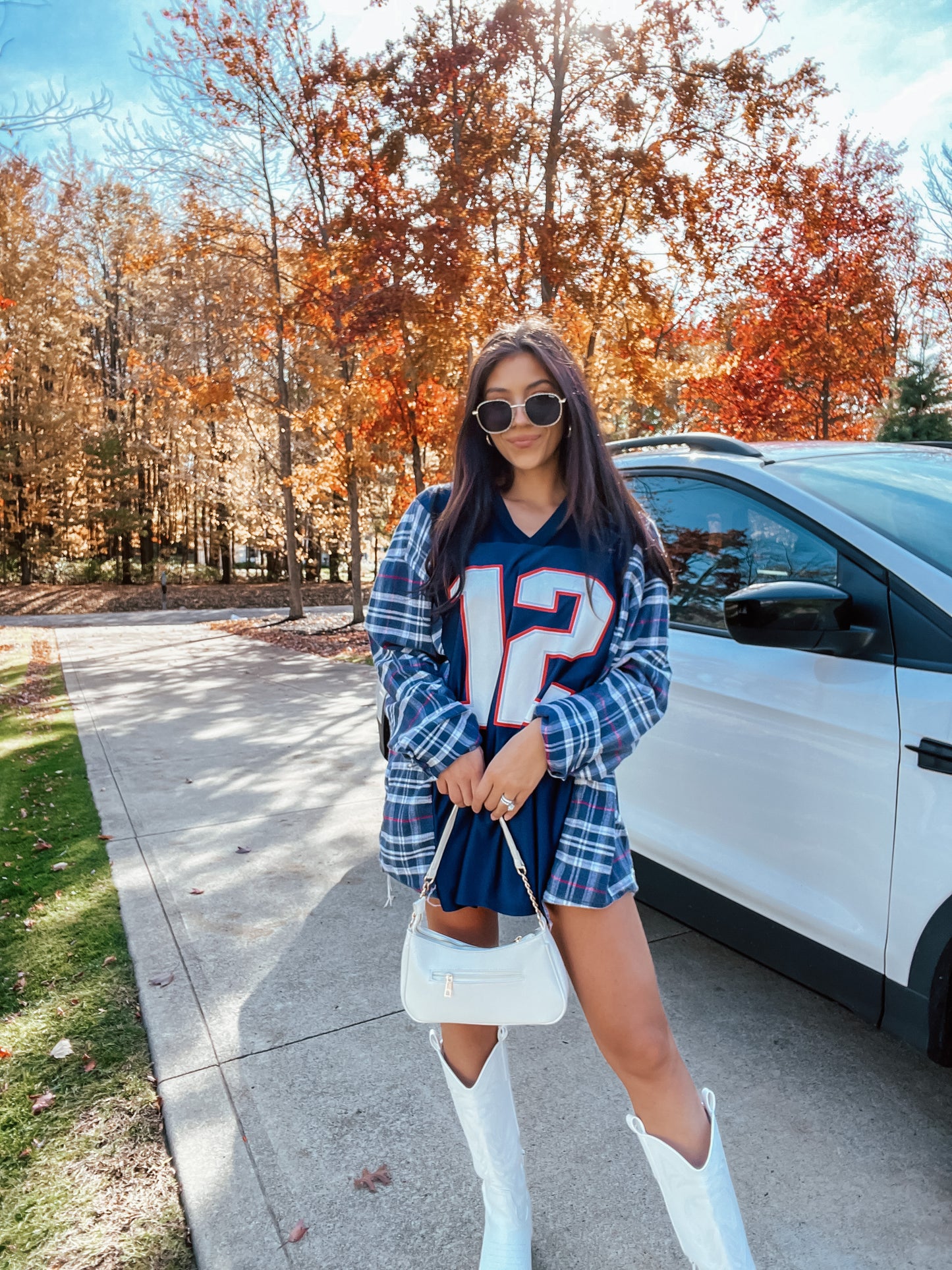 #12 BRADY PATRIOTS JERSEY X FLANNEL