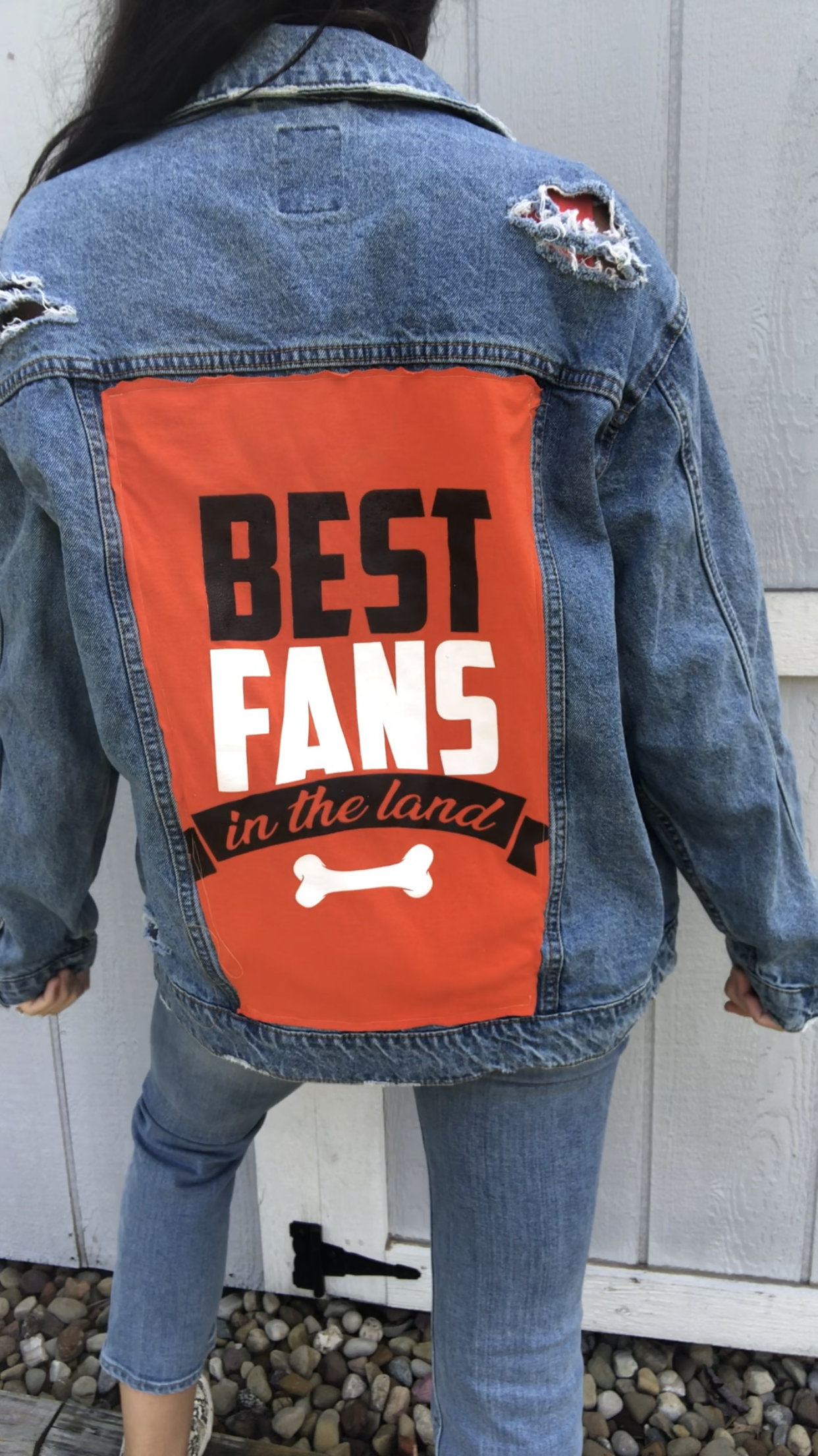 BEST FANS IN THE LAND DENIM JACKET