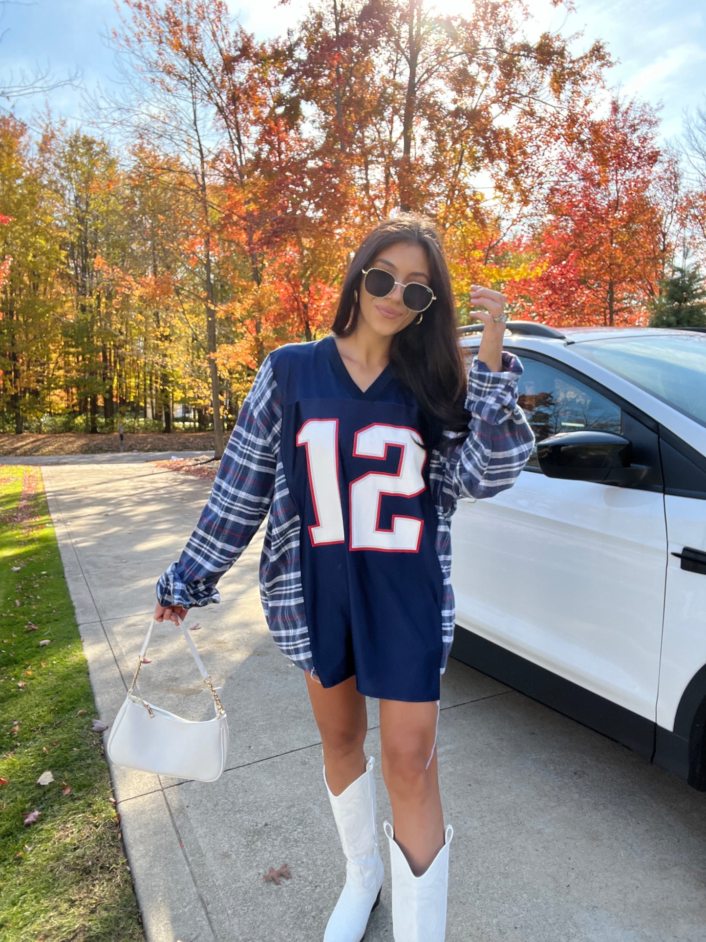 #12 BRADY PATRIOTS JERSEY X FLANNEL