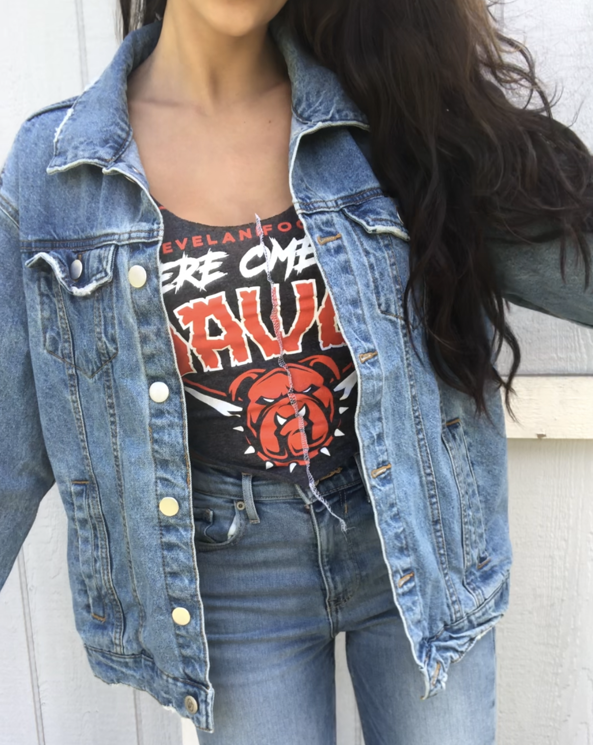 BEST FANS IN THE LAND DENIM JACKET