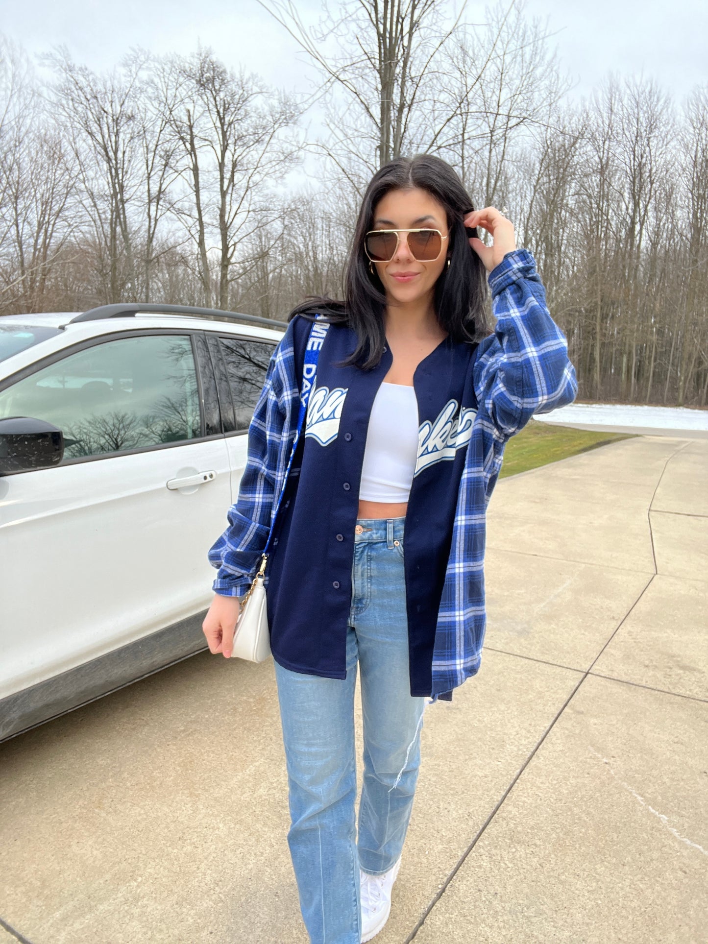 NY BASEBALL JERSEY X FLANNEL