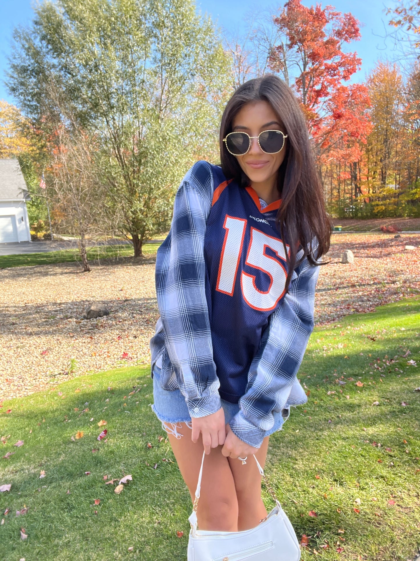 #15 TEBOW BRONCOS JERSEY X FLANNEL