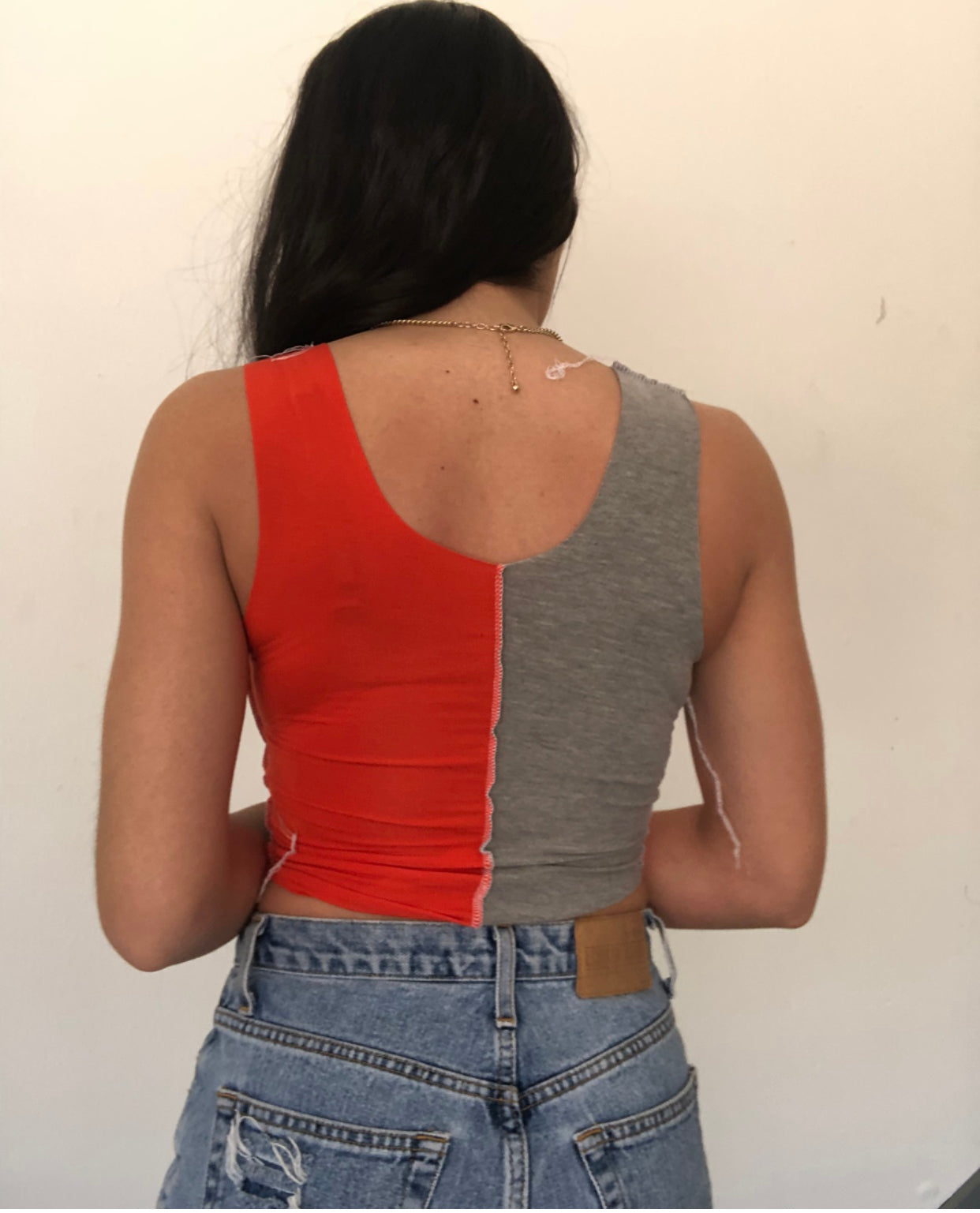 Gray Browns New Patchwork Tank