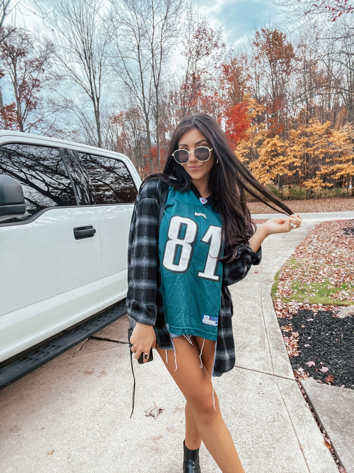 #81 OWENS EAGLES JERSEY X FLANNEL