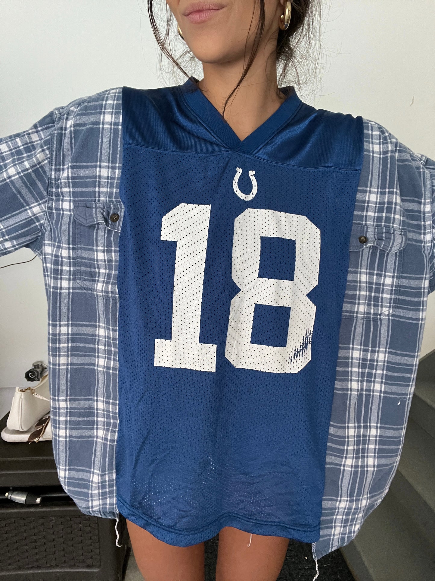 #18 MANNING COLTS JERSEY X FLANNEL