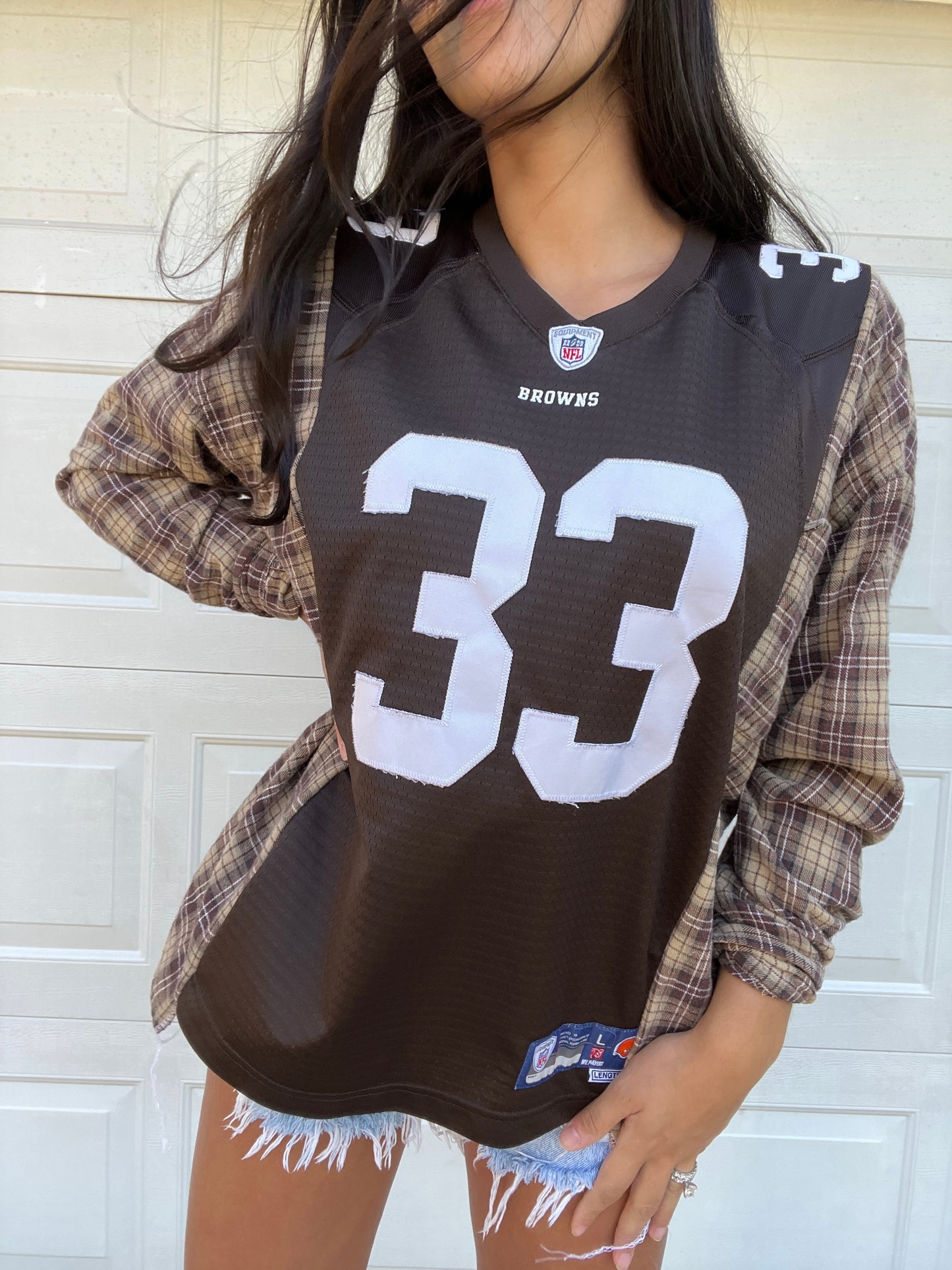 CLEVELAND FOOTBALL JERSEY X FLANNEL