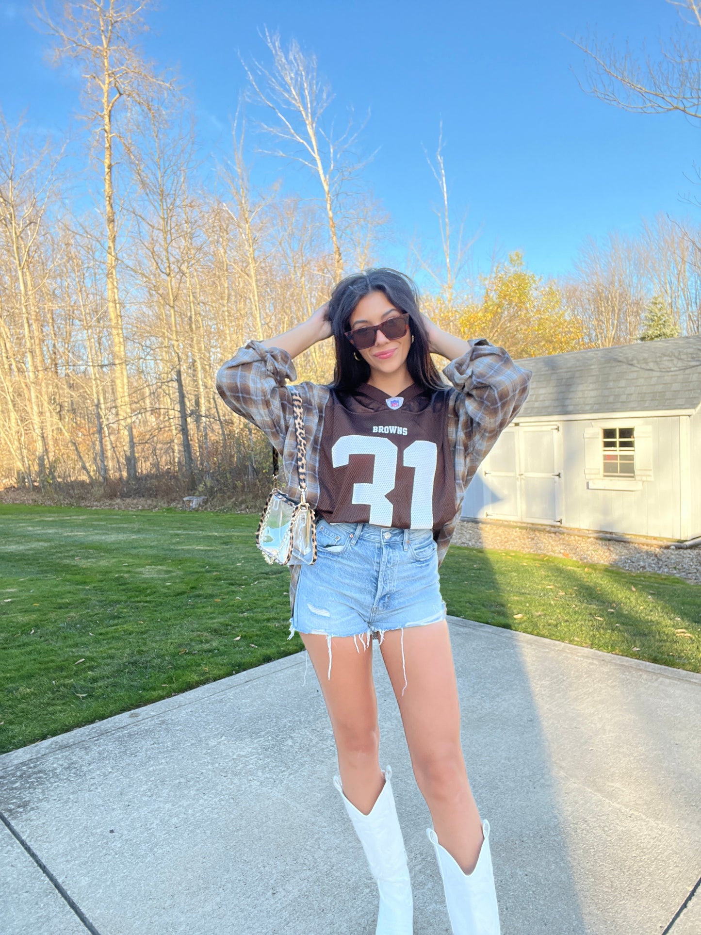 #31 GREEN BROWNS JERSEY X FLANNEL
