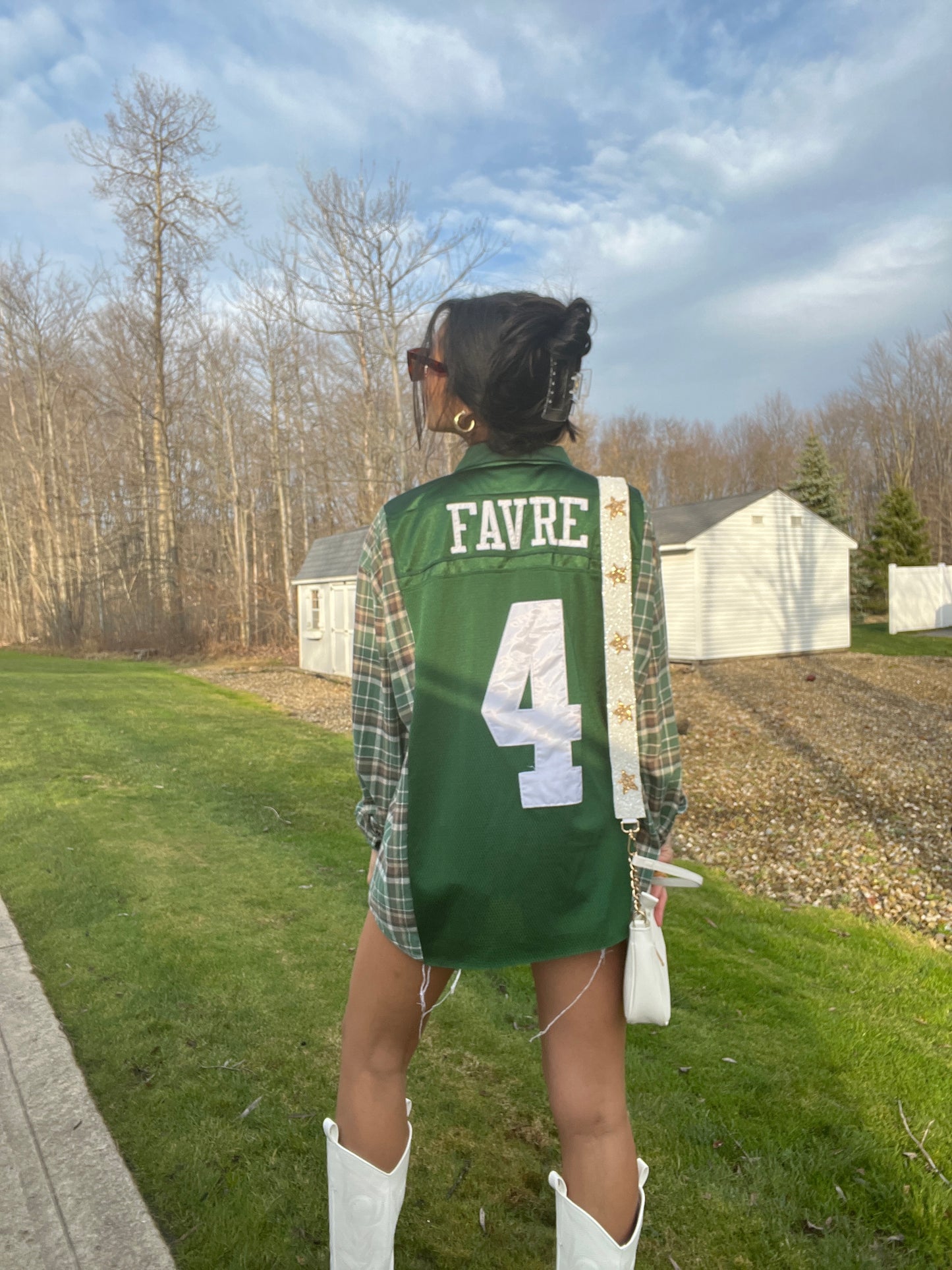 #4 FAVRE JETS JERSEY X FLANNEL