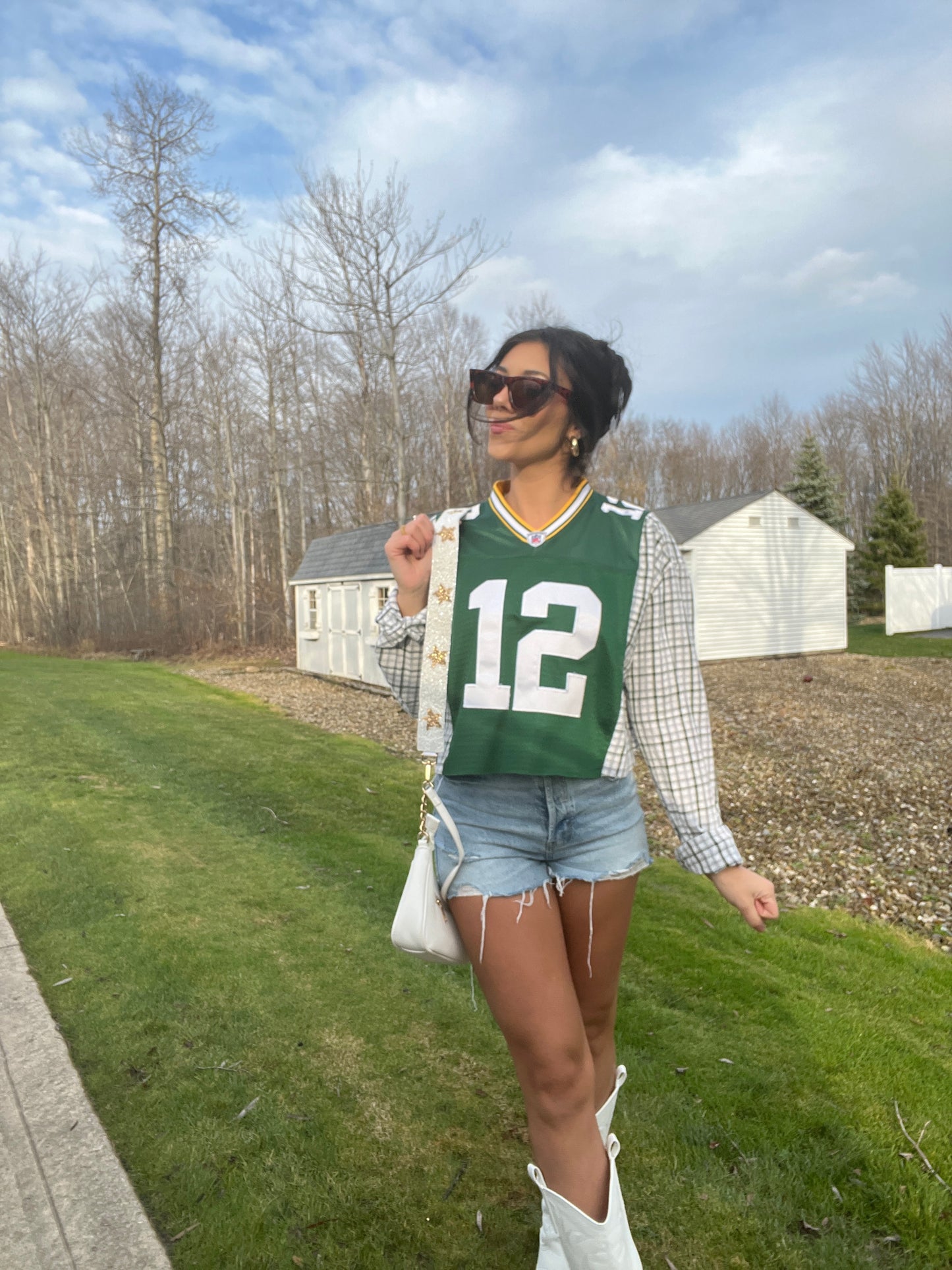 #12 RODGERS PACKERS JERSEY X FLANNEL