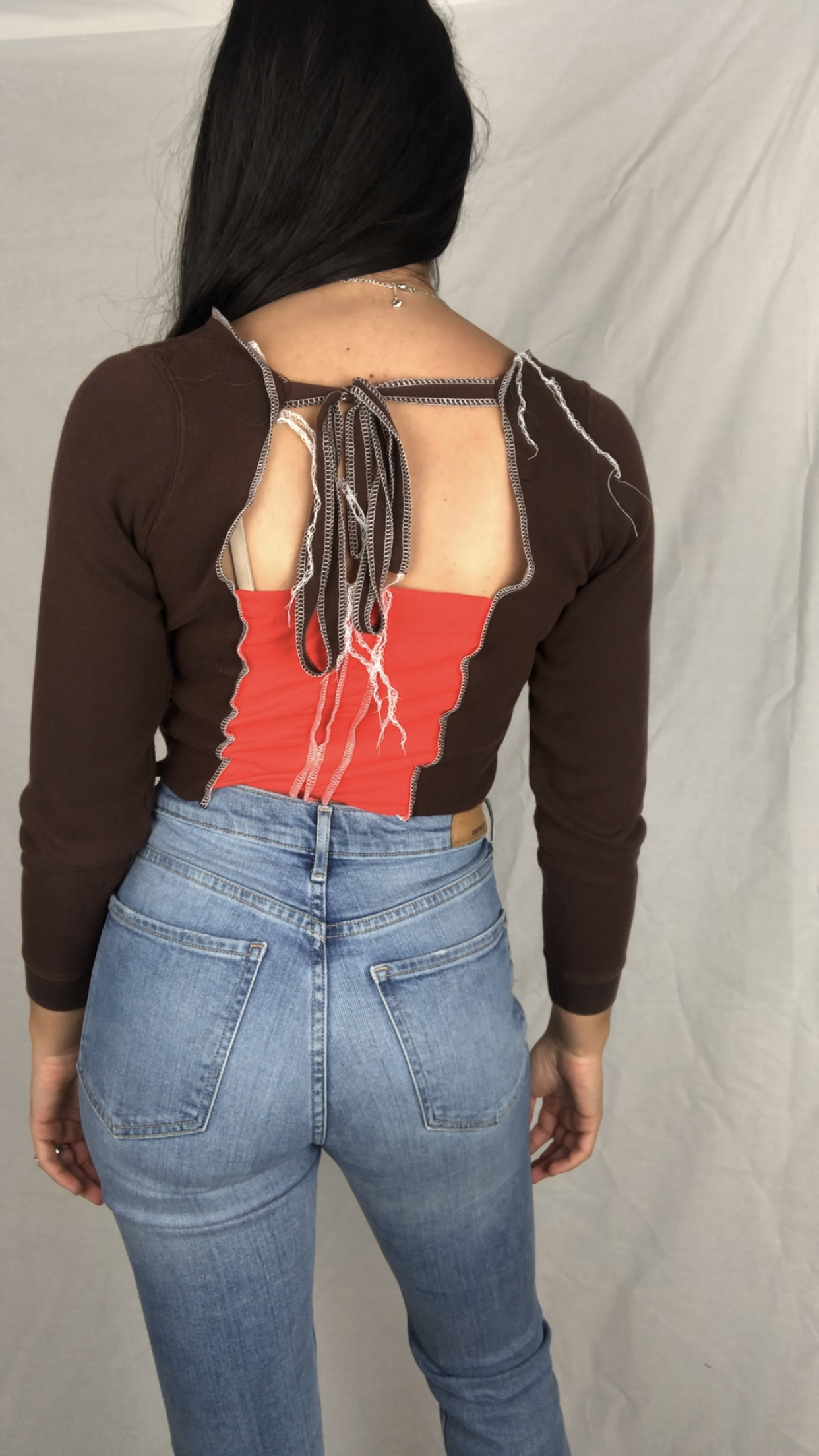 PATCHWORK LONG SLEEVE TOP