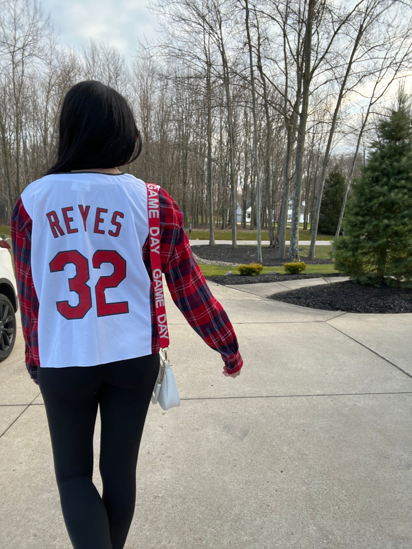 CLEVELAND BASEBALL REYES CROPPED JERSEY X FLANNEL