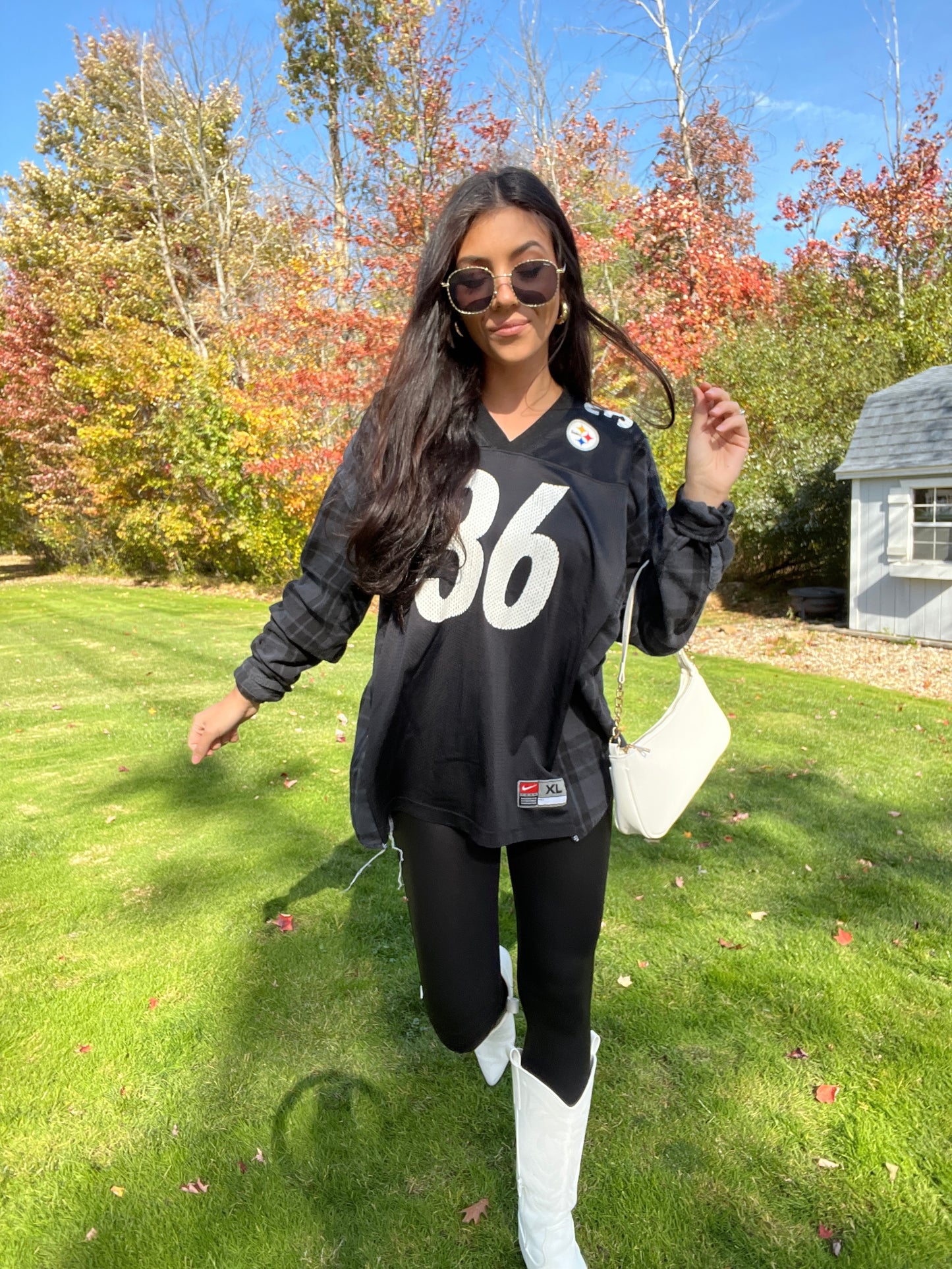 #36 BETTIS STEELERS JERSEY X FLANNEL