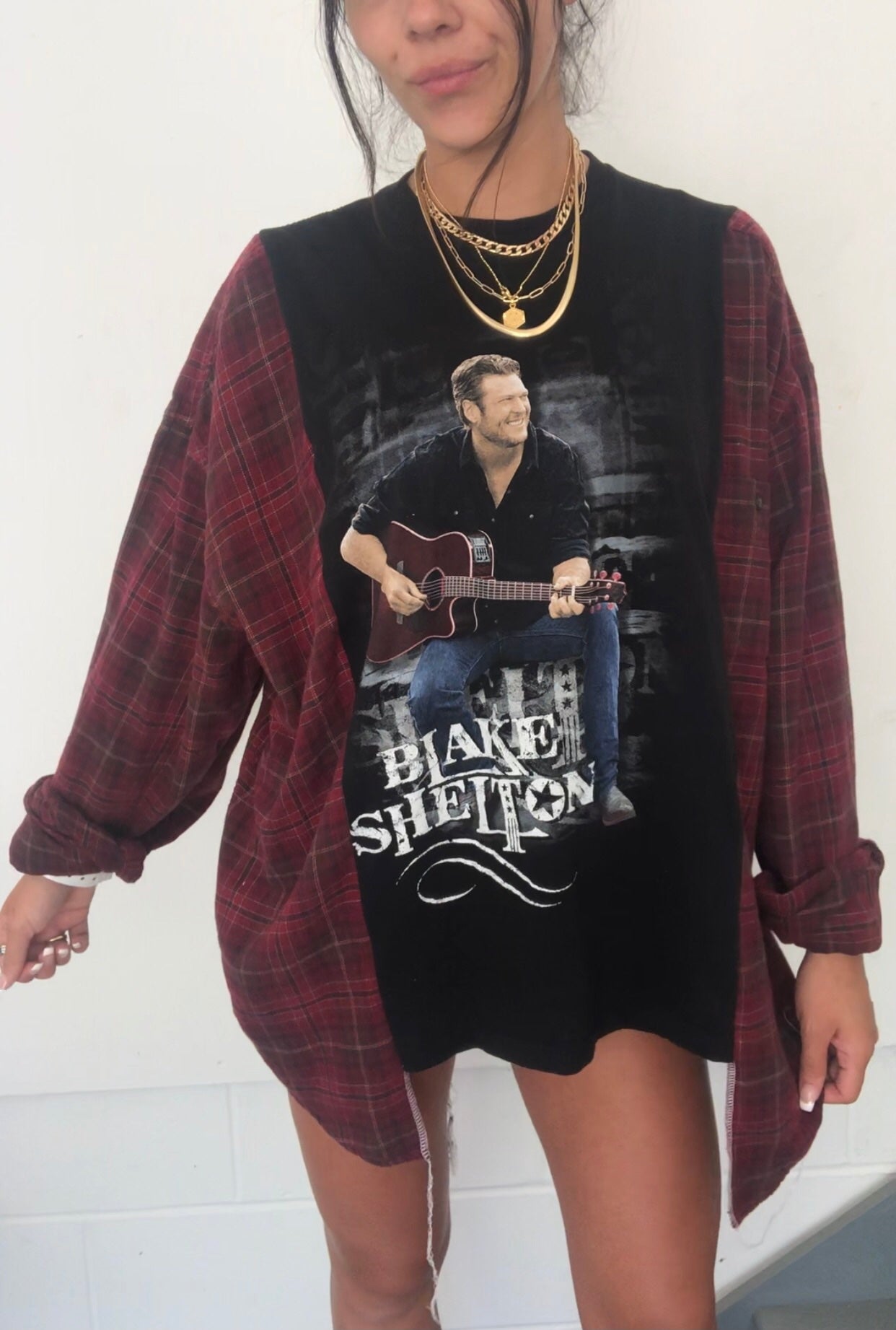 BLAKE SHELTON FLANNEL TOP