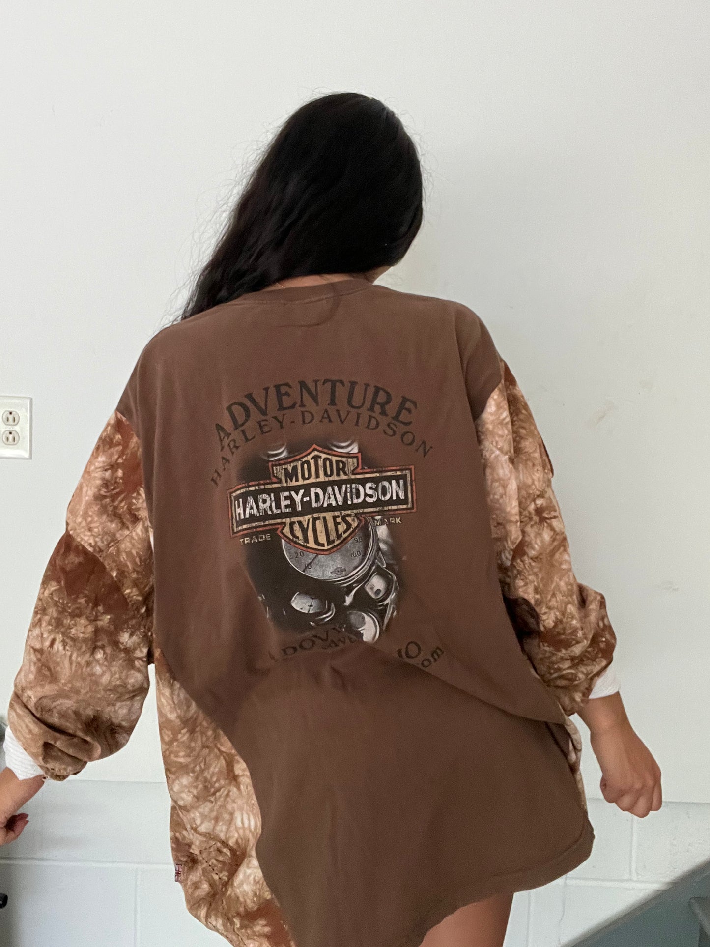 TIE DYE HARLEY DAVIDSON TOP