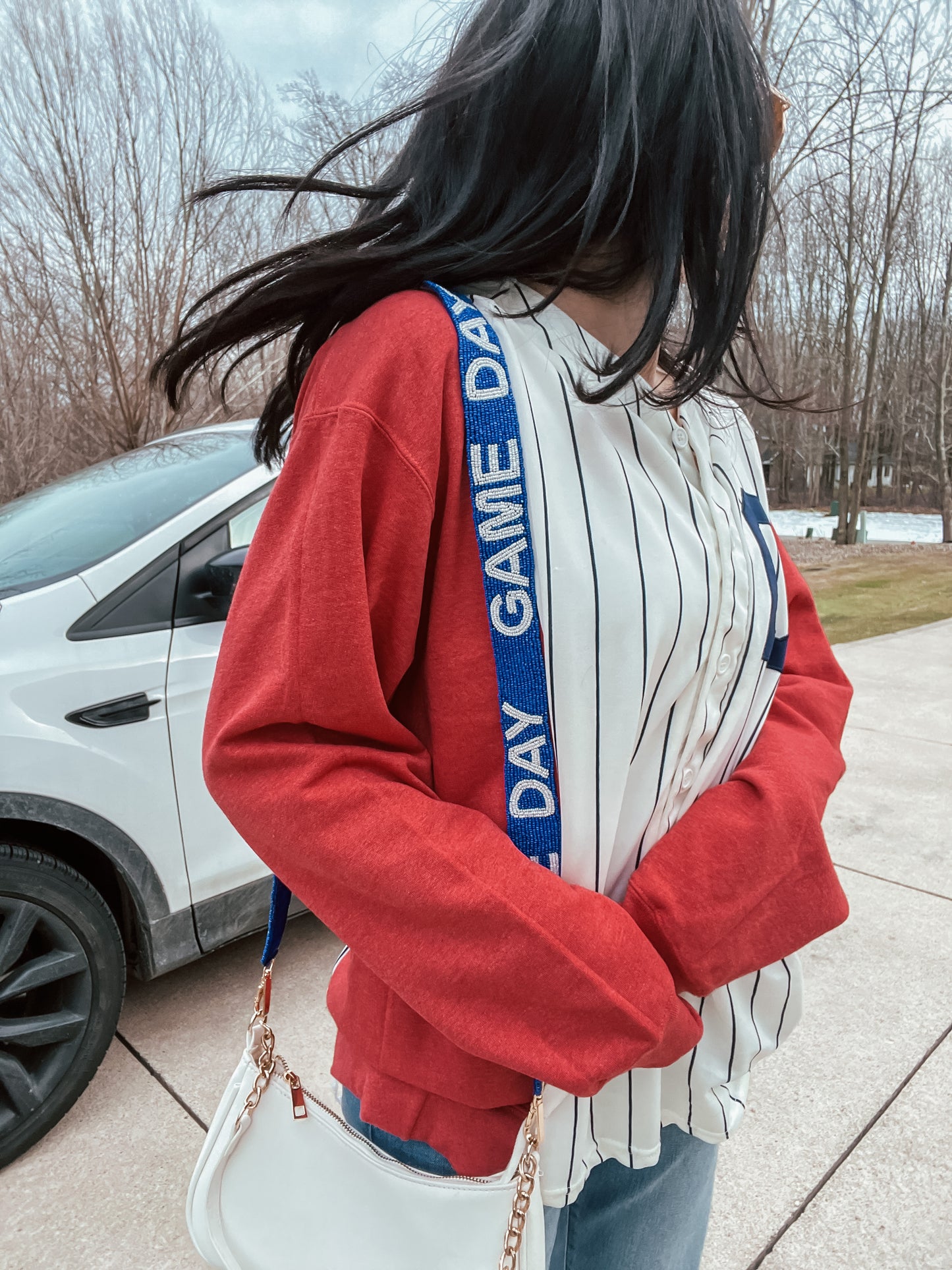 GAME DAY BEADED BAG STRAPS