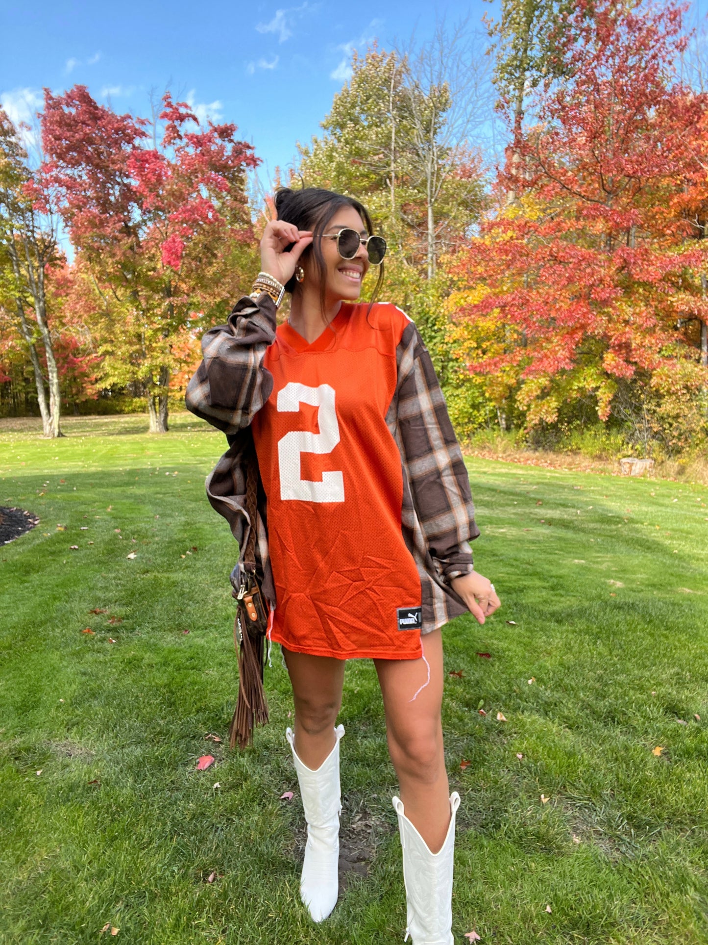 #2 COUCH BROWNS JERSEY X FLANNEL
