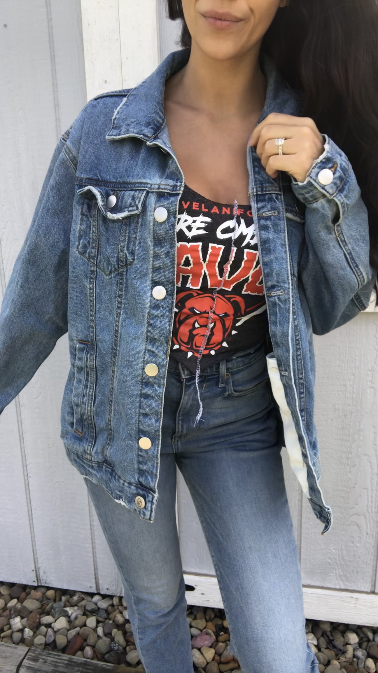 BEST FANS IN THE LAND DENIM JACKET