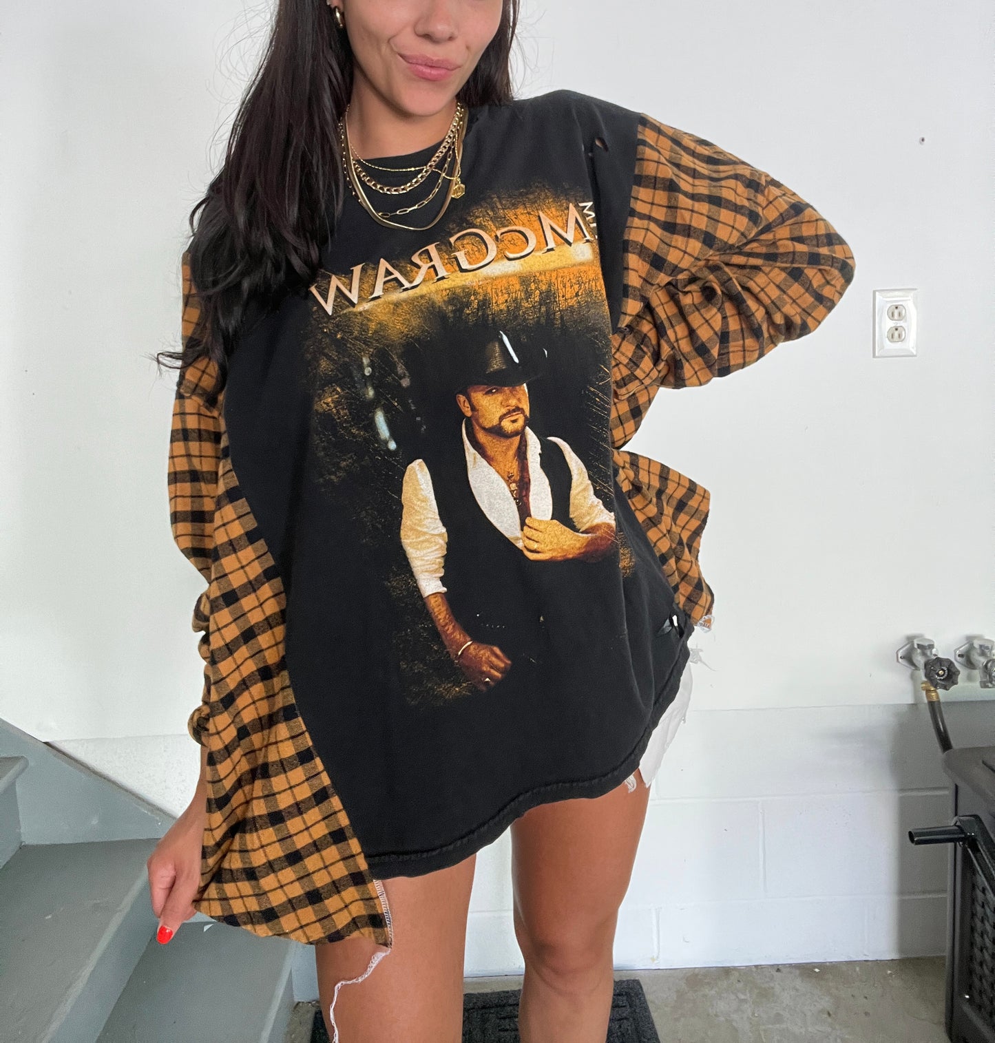 TIM MCGRAW FLANNEL TEE